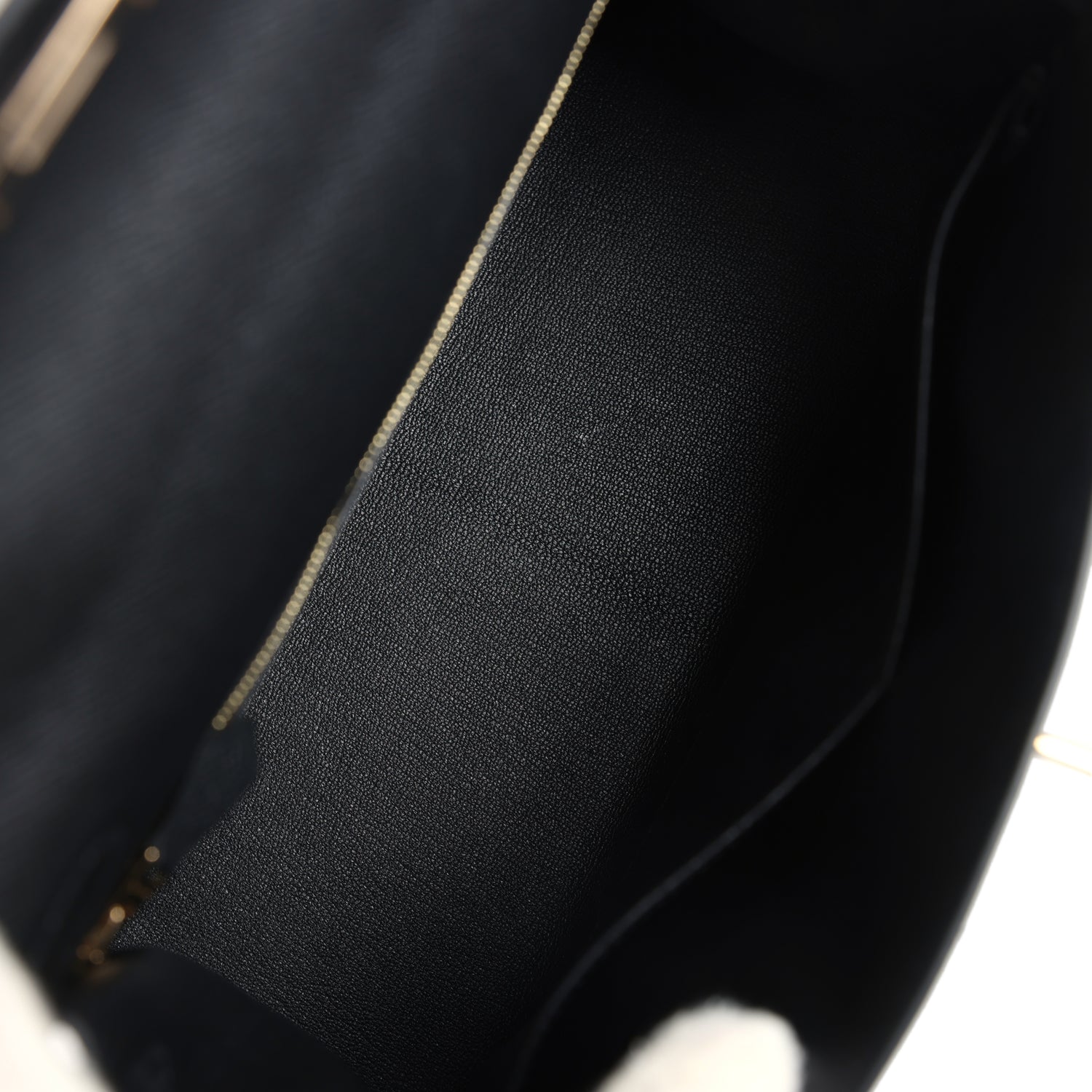 Kelly Sellier 28 Black Epsom Permabrass Hardware Bag
