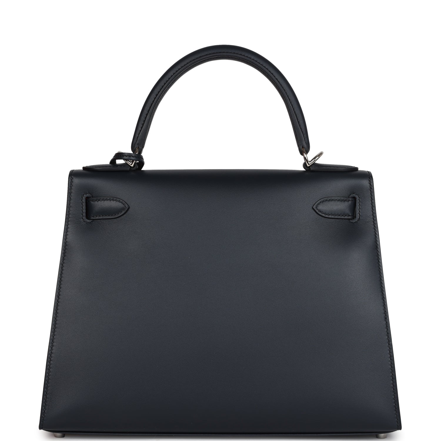 Kelly Sellier 28 Bleu Obscur Verso Sombrero Palladium Hardware Bag