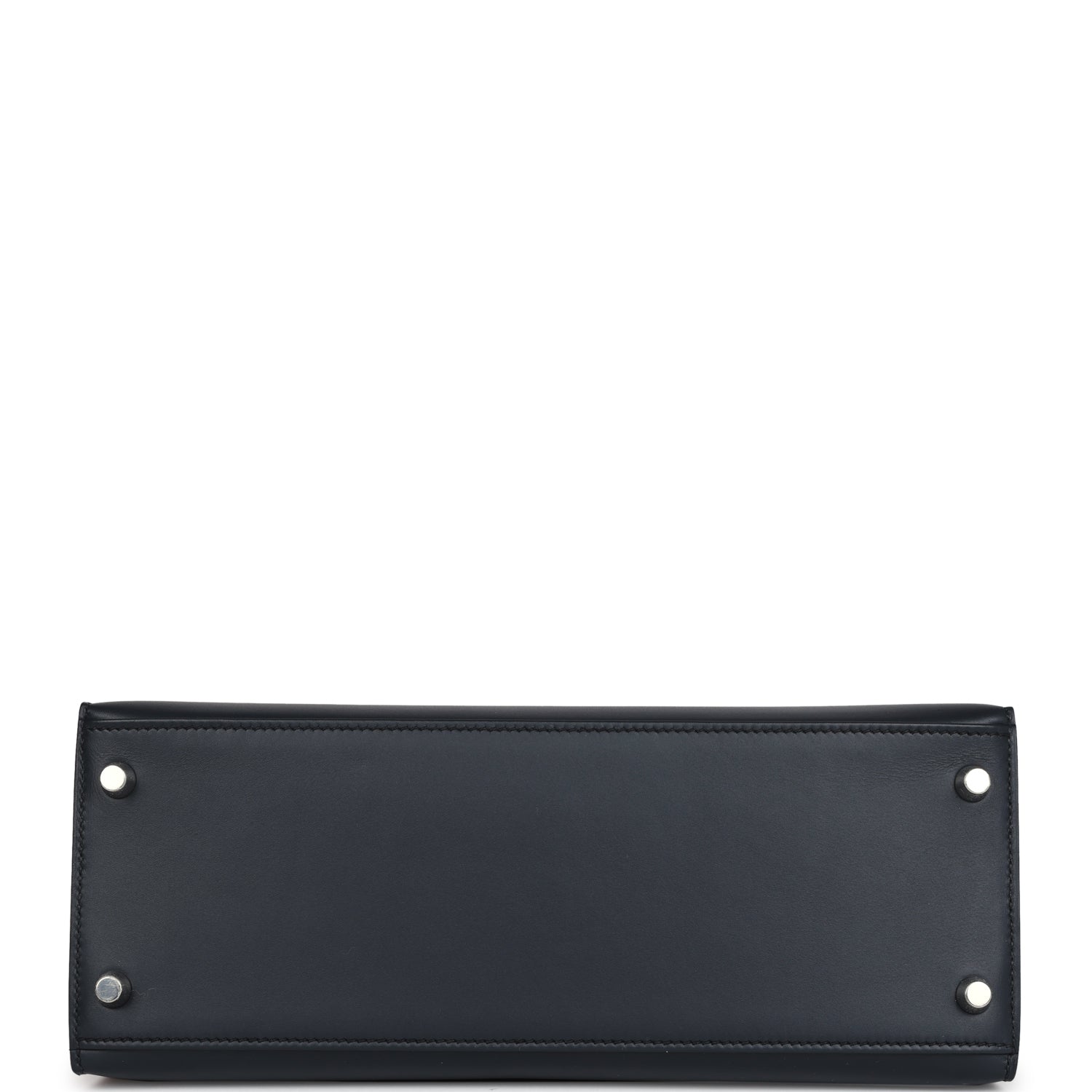 Kelly Sellier 28 Bleu Obscur Verso Sombrero Palladium Hardware Bag