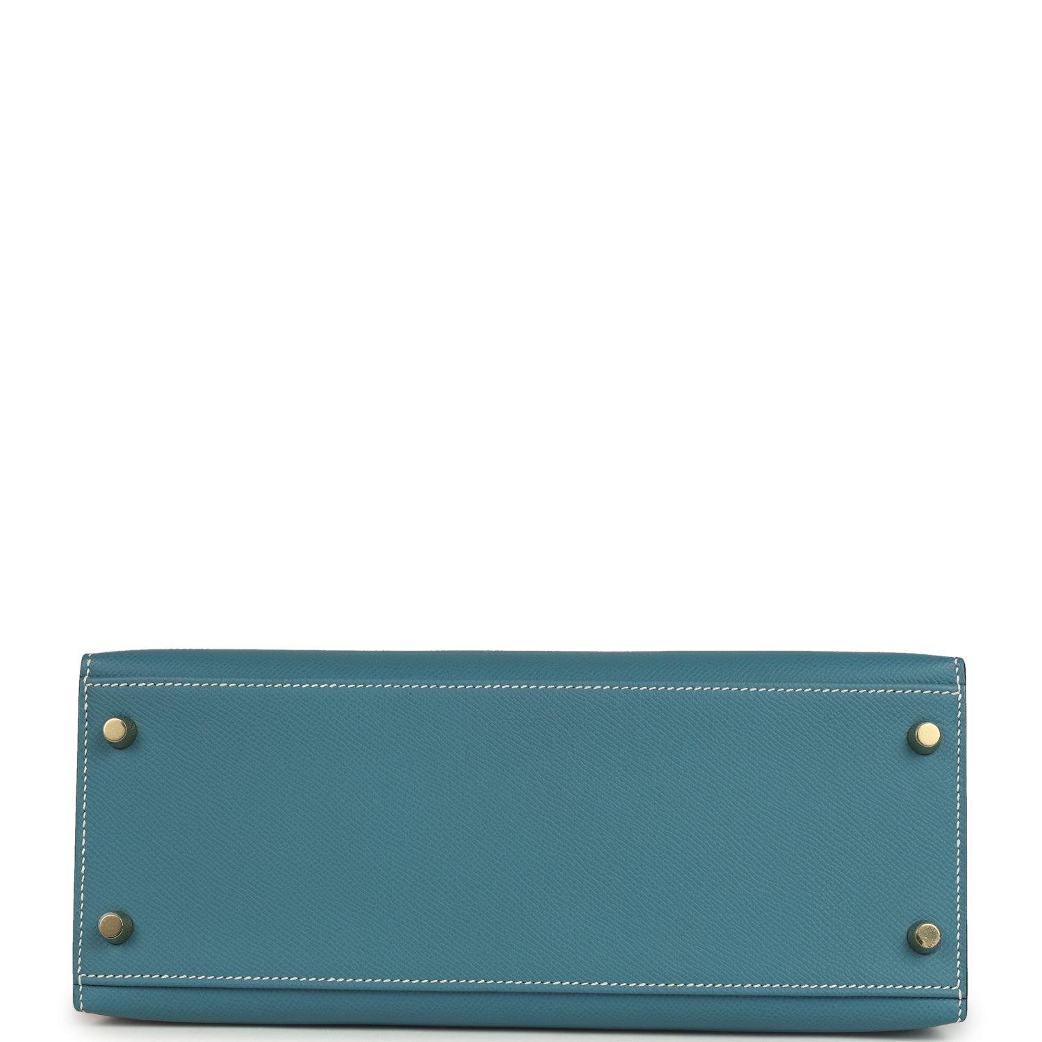 Kelly Sellier 28 Blue Jean Epsom Gold Hardware Bag
