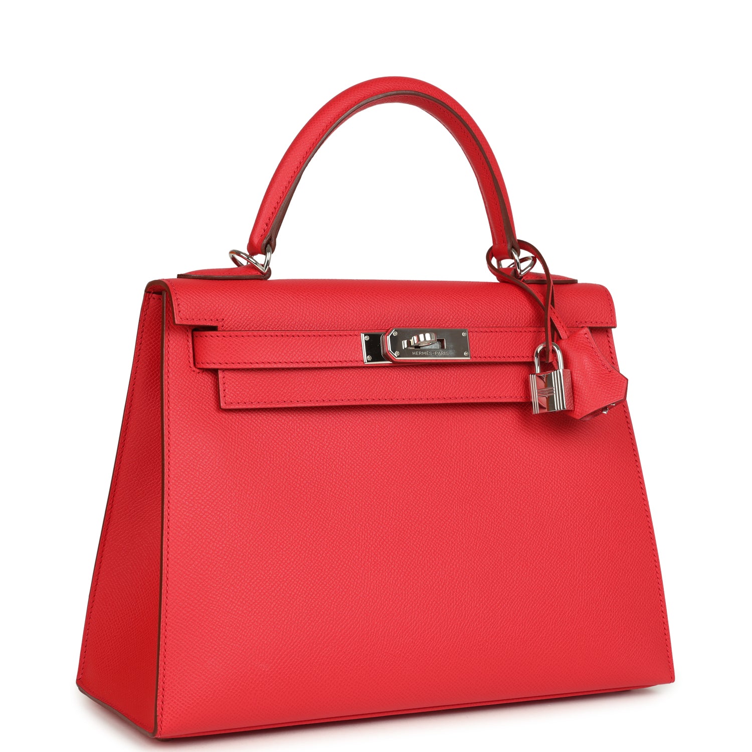 Kelly Sellier 28 Bougainvillea Epsom Palladium Hardware Bag