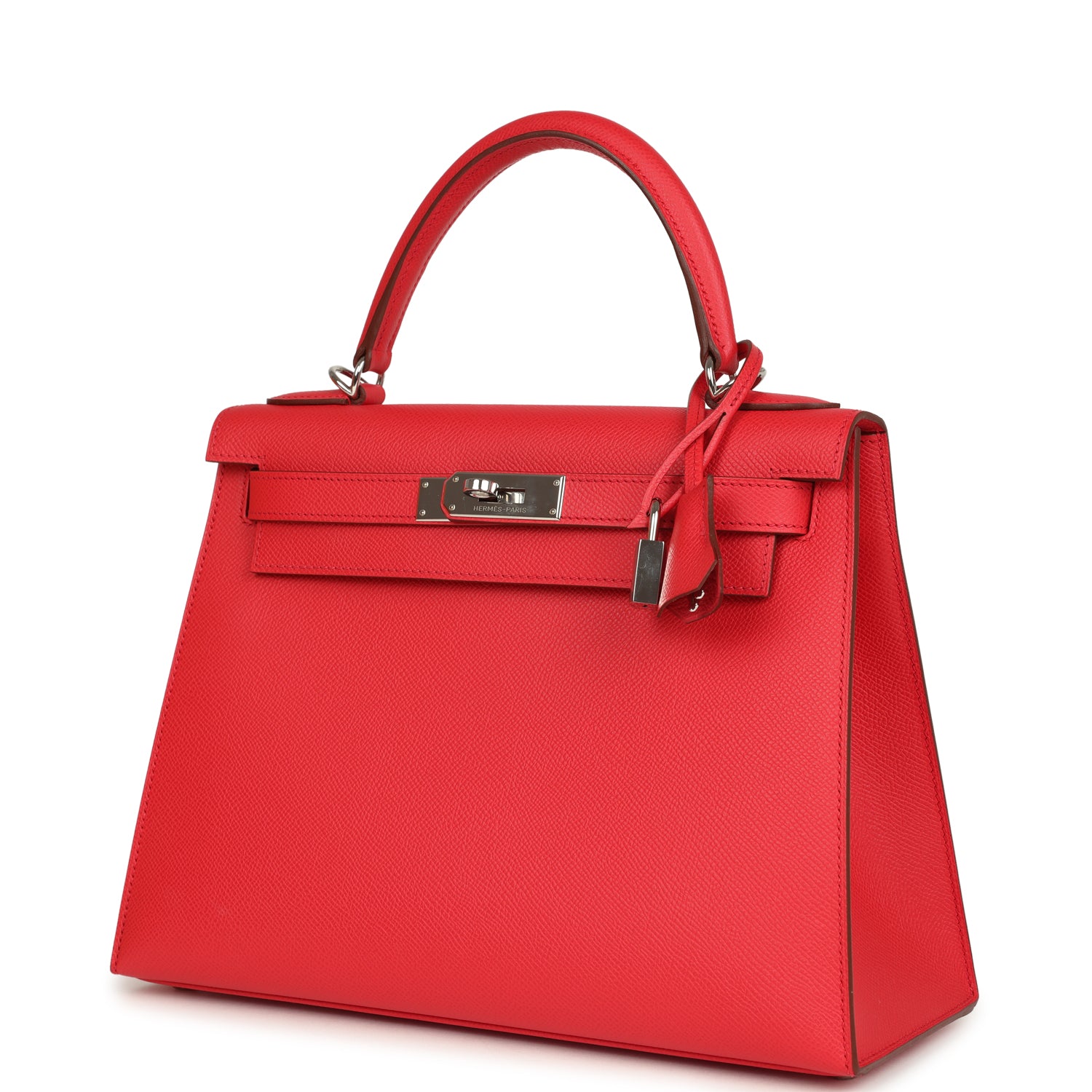 Kelly Sellier 28 Bougainvillea Epsom Palladium Hardware Bag