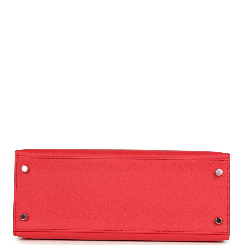 Kelly Sellier 28 Bougainvillea Epsom Palladium Hardware Bag