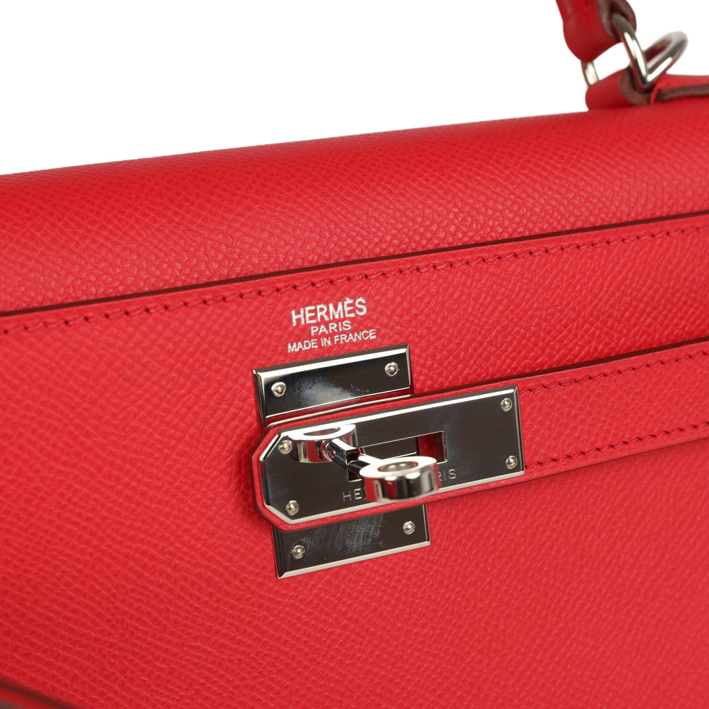 Kelly Sellier 28 Bougainvillea Epsom Palladium Hardware Bag
