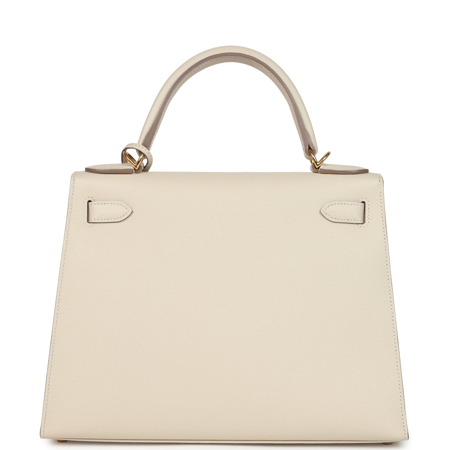 Kelly Sellier 28 Craie Epsom Gold Hardware Bag