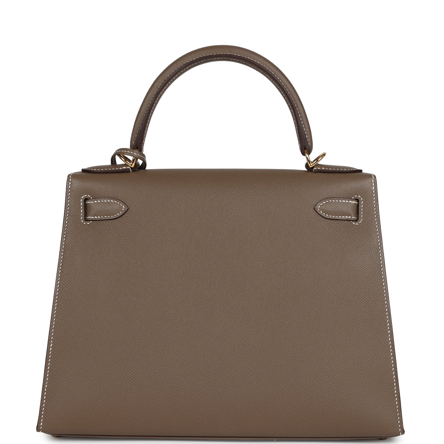 Kelly Sellier 28 Etoupe Epsom Gold Hardware Bag