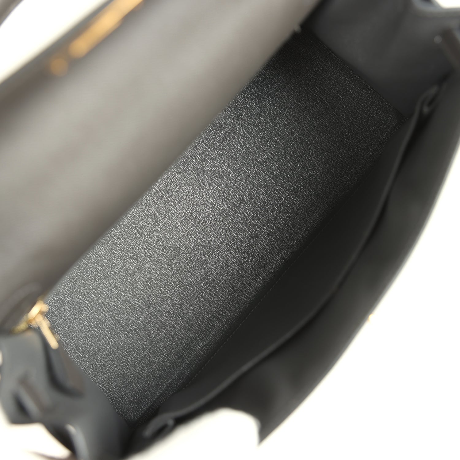Kelly Sellier 28 Graphite Madame Gold Hardware Bag