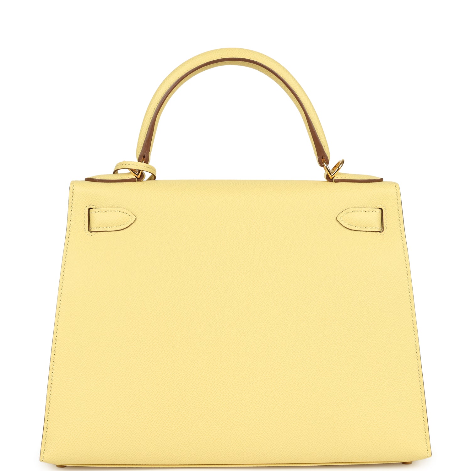Kelly Sellier 28 Jaune Poussin Epsom Gold Hardware Bag
