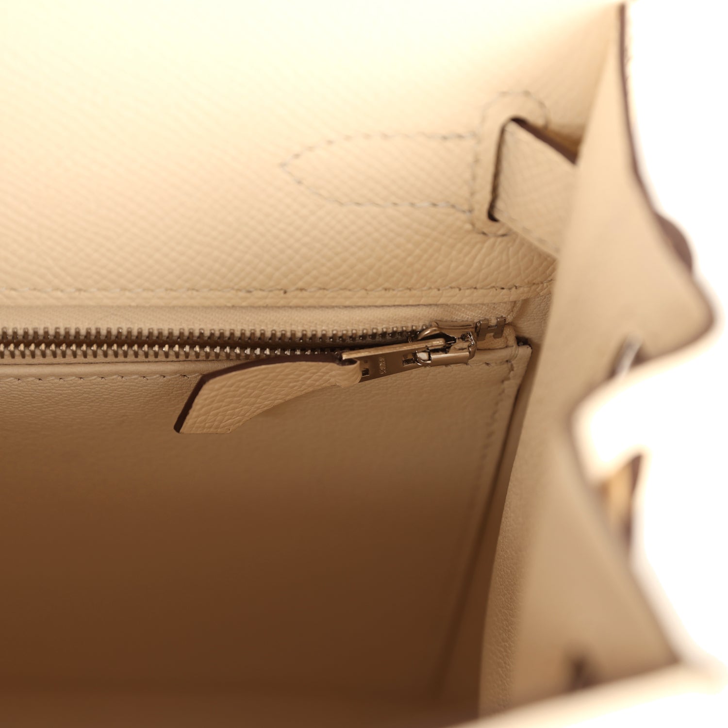 Kelly Sellier 28 Nata Epsom Palladium Hardware Bag