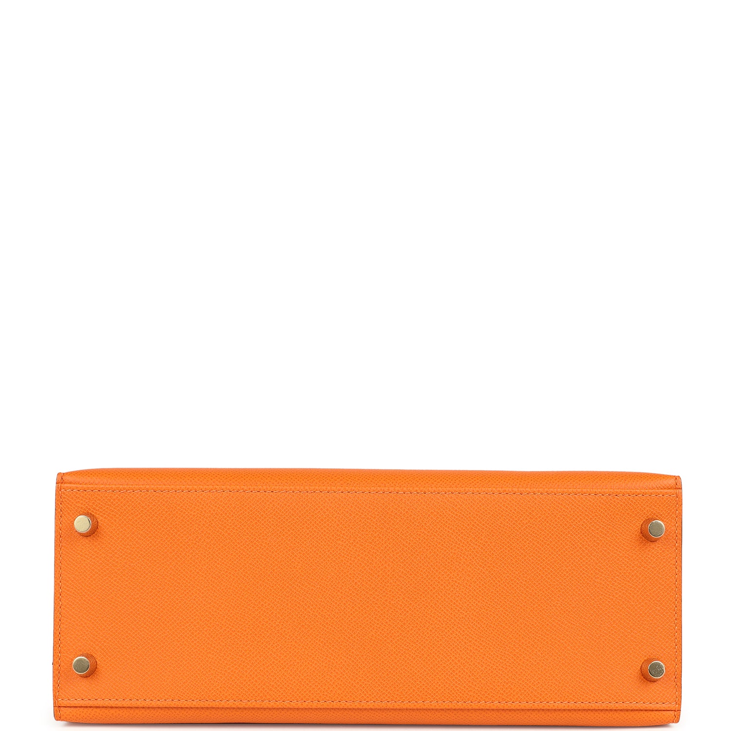 Kelly Sellier 28 Orange Epsom Gold Hardware Bag