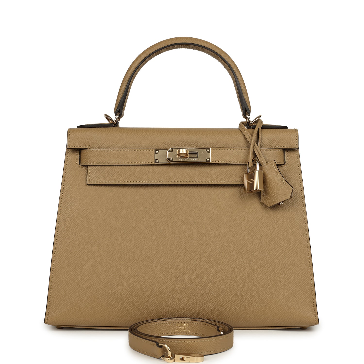 Kelly Sellier 28 Poussiere Epsom Permabrass Hardware Bag
