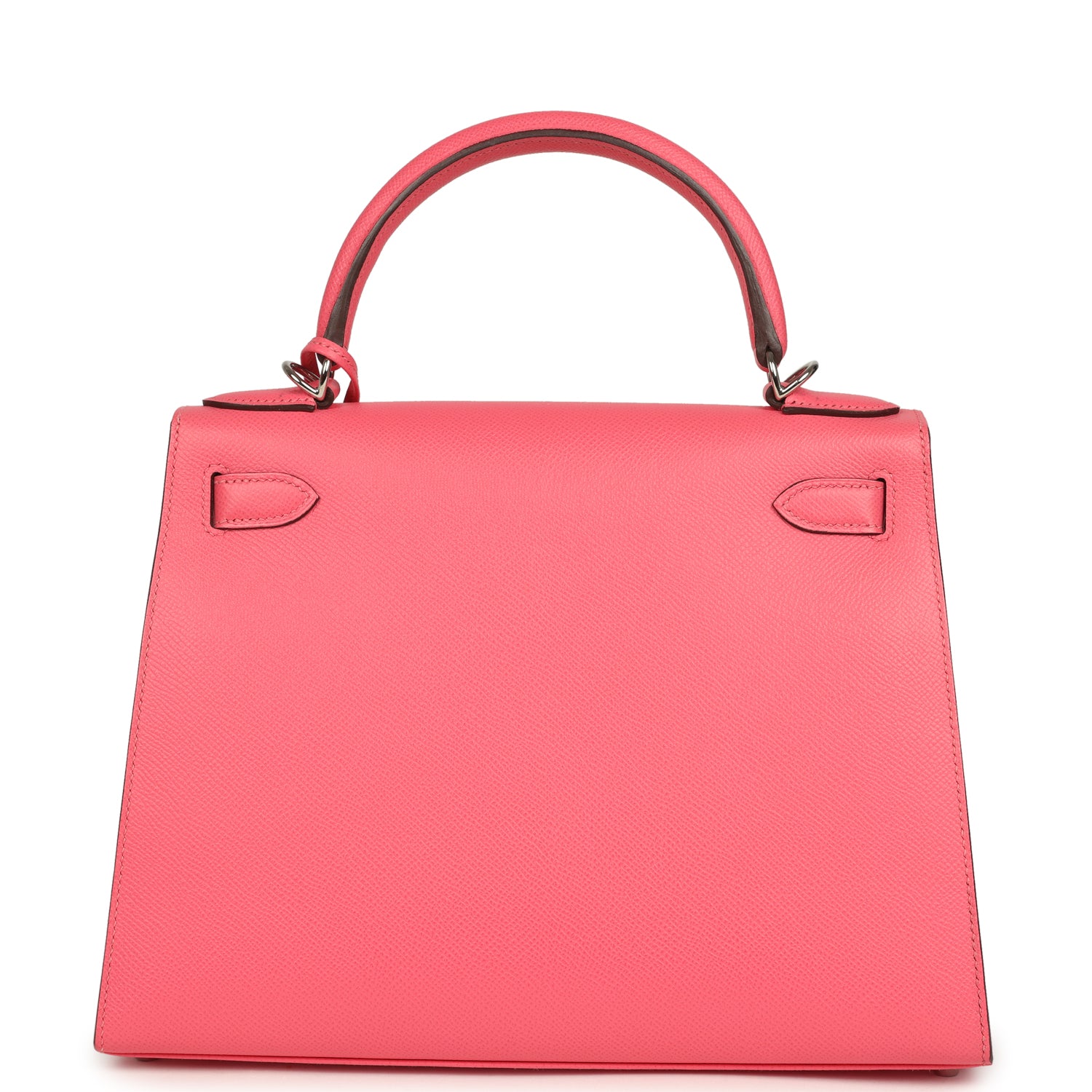 Kelly Sellier 28 Rose Azalee Epsom Palladium Hardware Bag