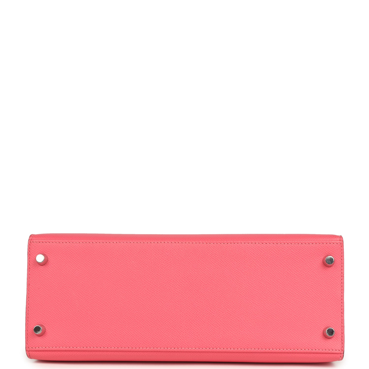 Kelly Sellier 28 Rose Azalee Epsom Palladium Hardware Bag