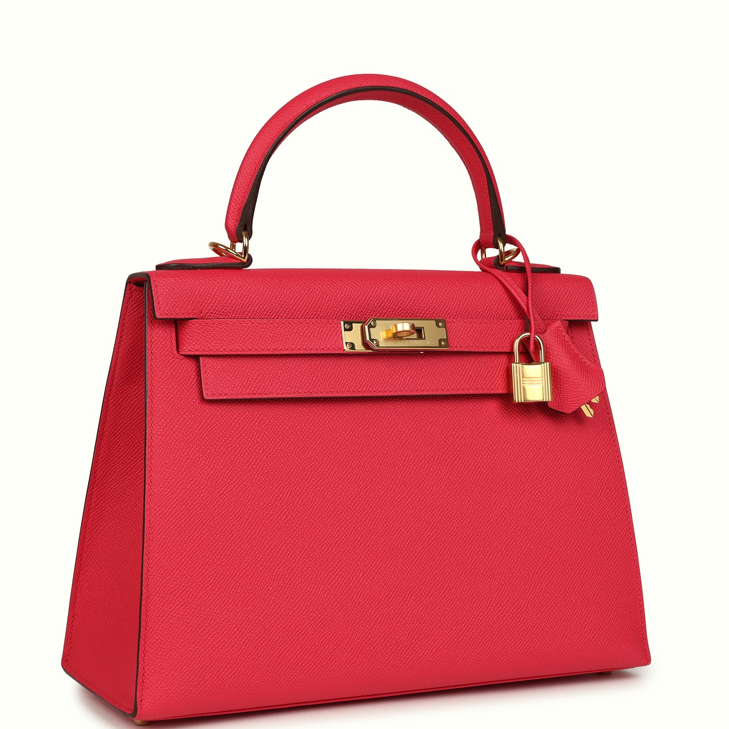 Kelly Sellier 28 Rose Extreme Epsom Gold Hardware Bag