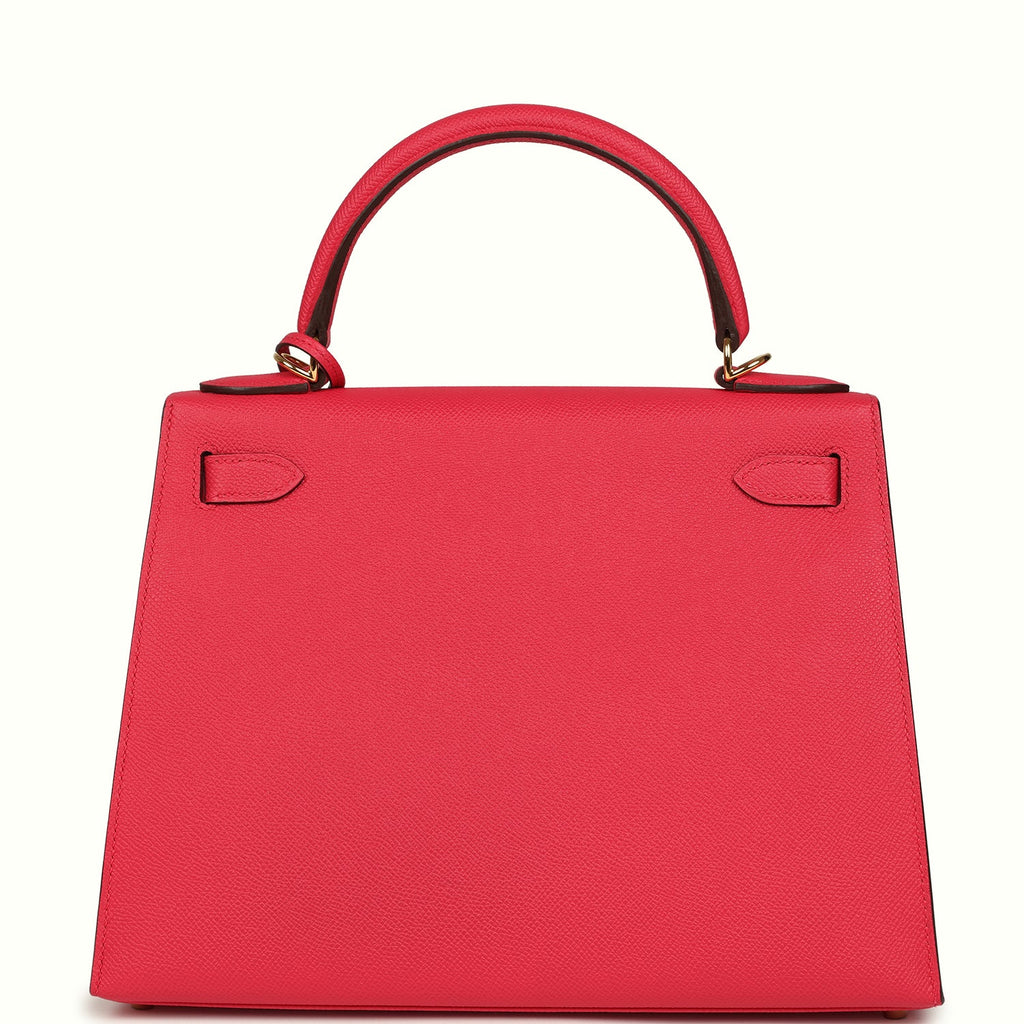 Kelly Sellier 28 Rose Extreme Epsom Gold Hardware Bag