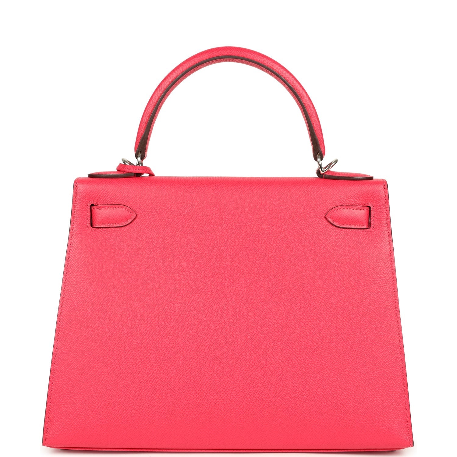 Kelly Sellier 28 Rose Extreme Epsom Palladium Hardware Bag