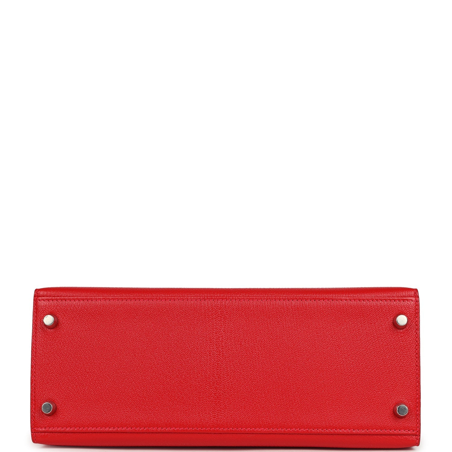 Kelly Sellier 28 Rouge De Coeur Chevre Mysore Brushed Palladium Hardware Bag