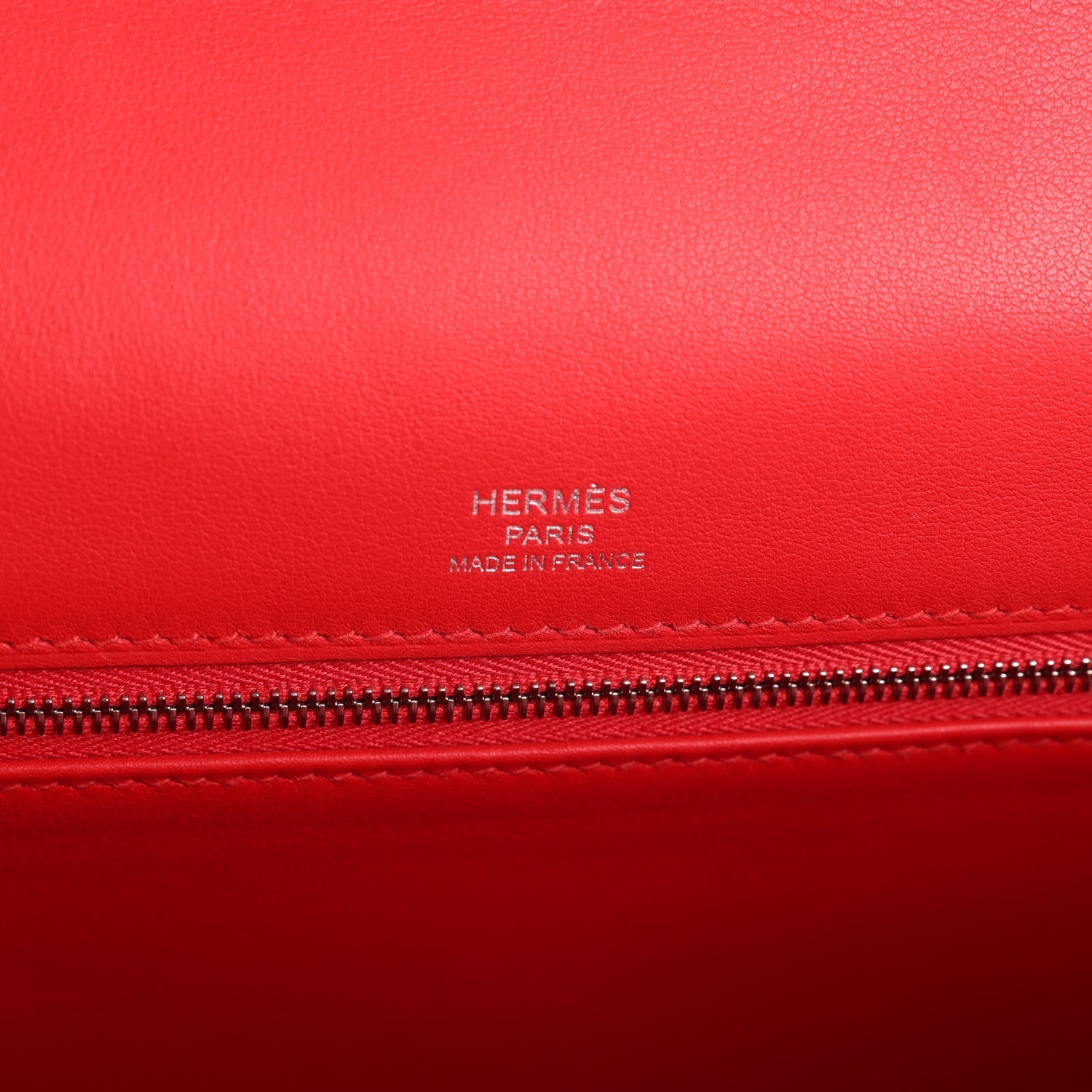 Kelly Sellier 28 Rouge De Coeur Swift and Beige-Ecru Toile H Canvas Palladium Hardware Bag