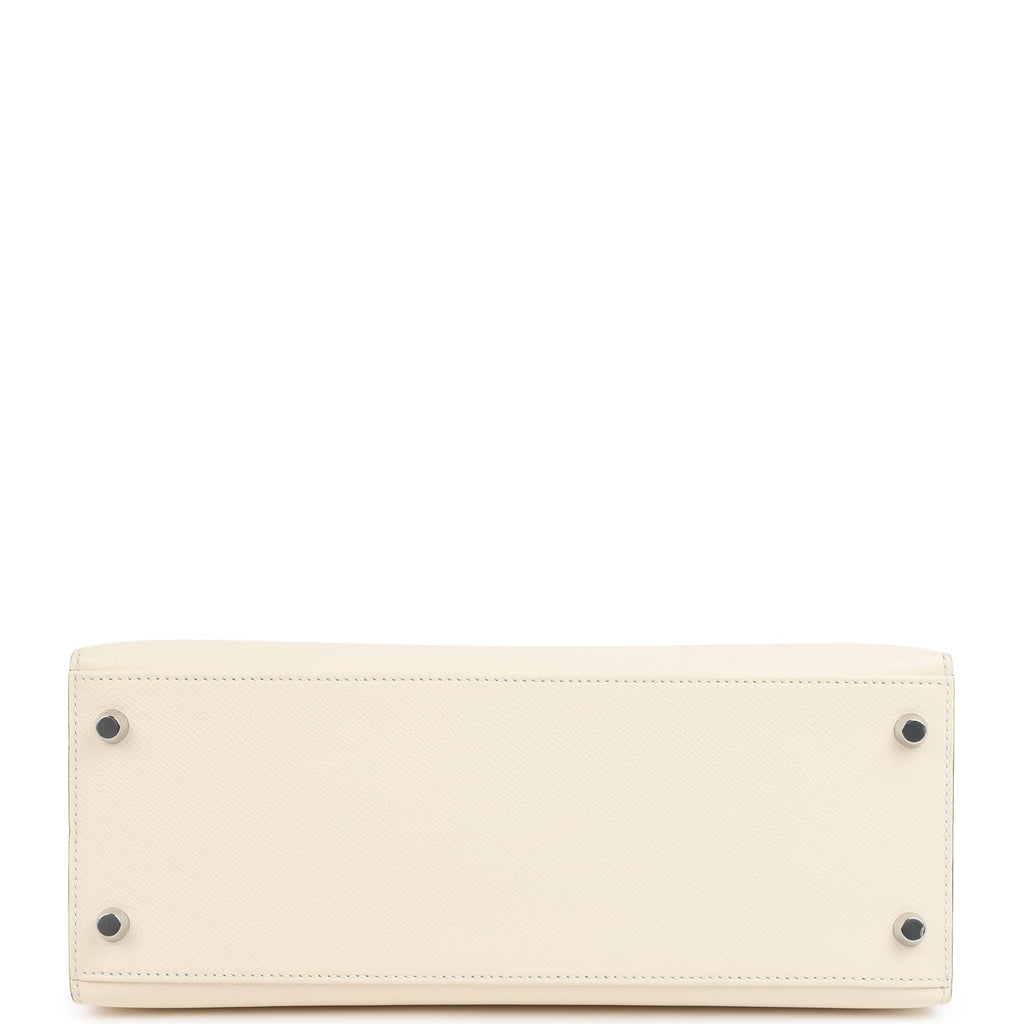 Kelly Sellier 28 Sellier Nata Verso Epsom Palladium Hardware Bag