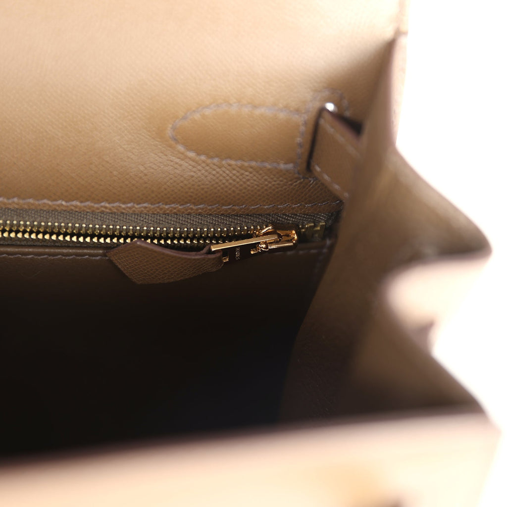 Kelly Sellier 28 Toundra Madame Gold Hardware Bag