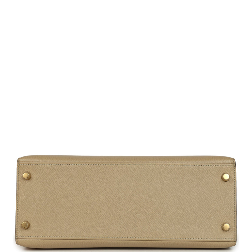 Kelly Sellier 28 Trench Epsom Gold Hardware Bag