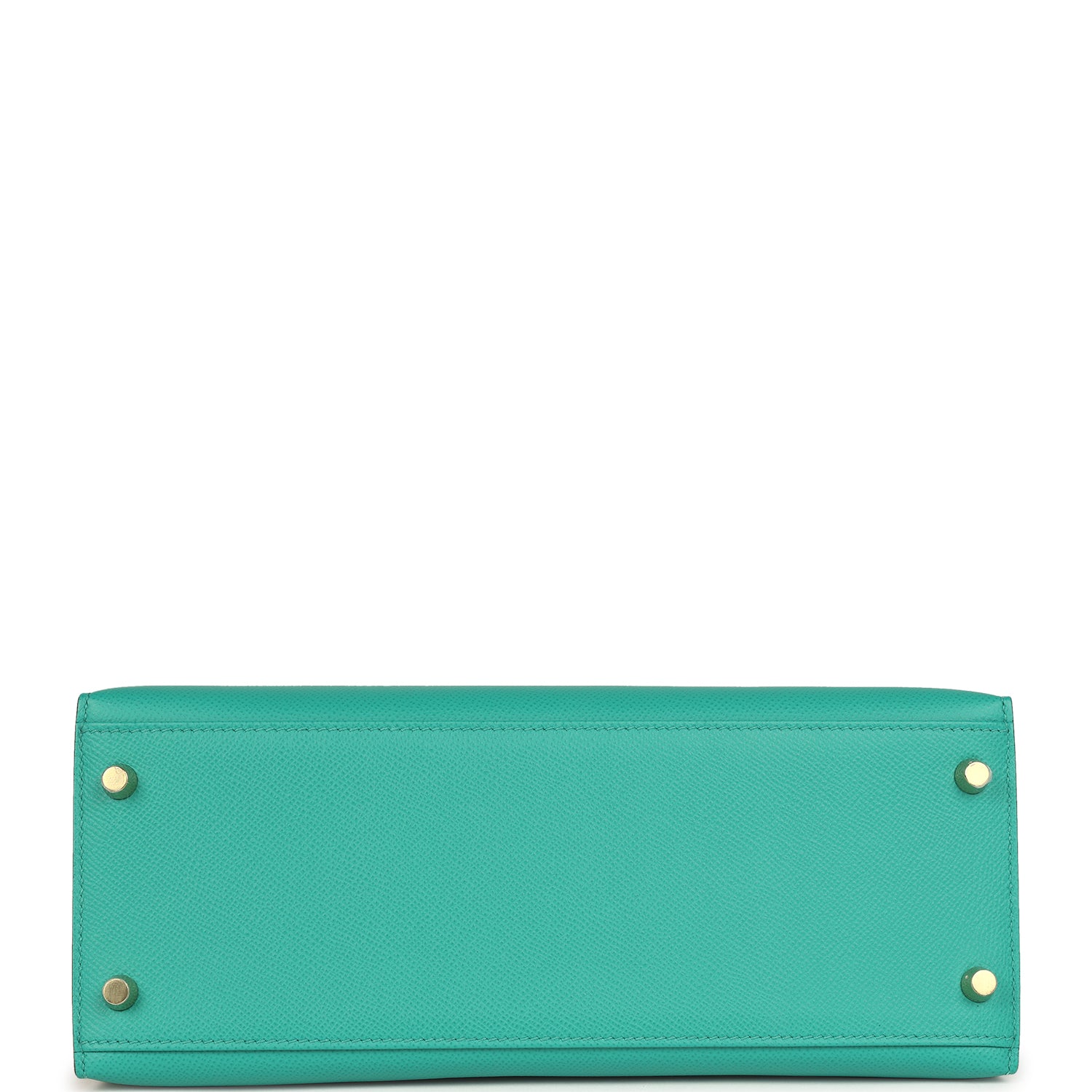 Kelly Sellier 28 Vert Jade Epsom Gold Hardware Bag