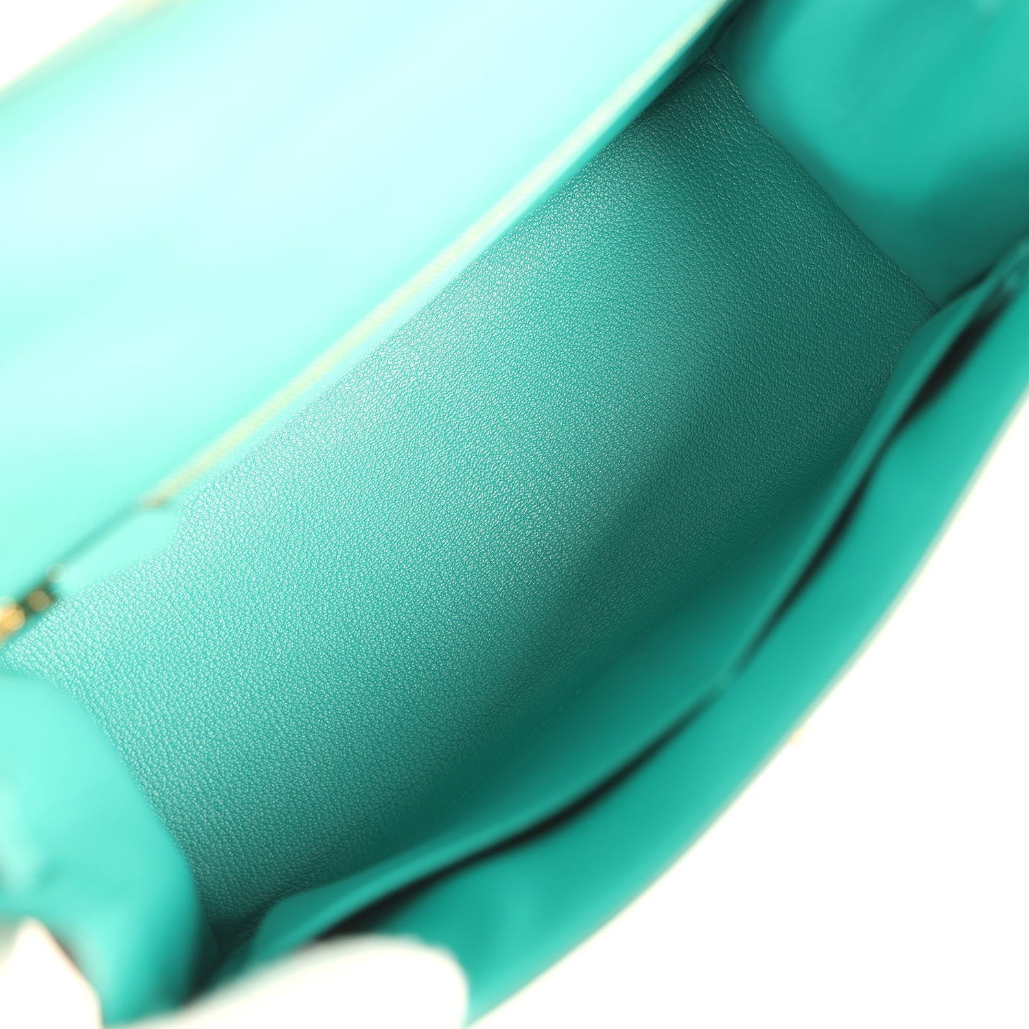 Kelly Sellier 28 Vert Jade Epsom Gold Hardware Bag