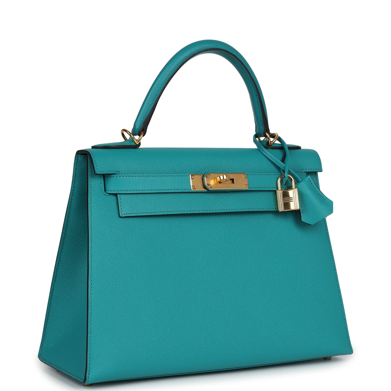 Kelly Sellier 28 Vert Verone Epsom Gold Hardware Bag