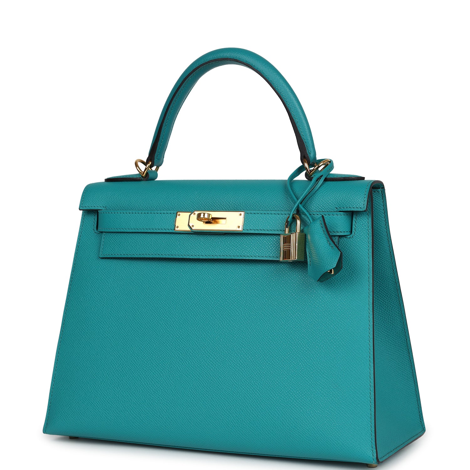 Kelly Sellier 28 Vert Verone Epsom Gold Hardware Bag
