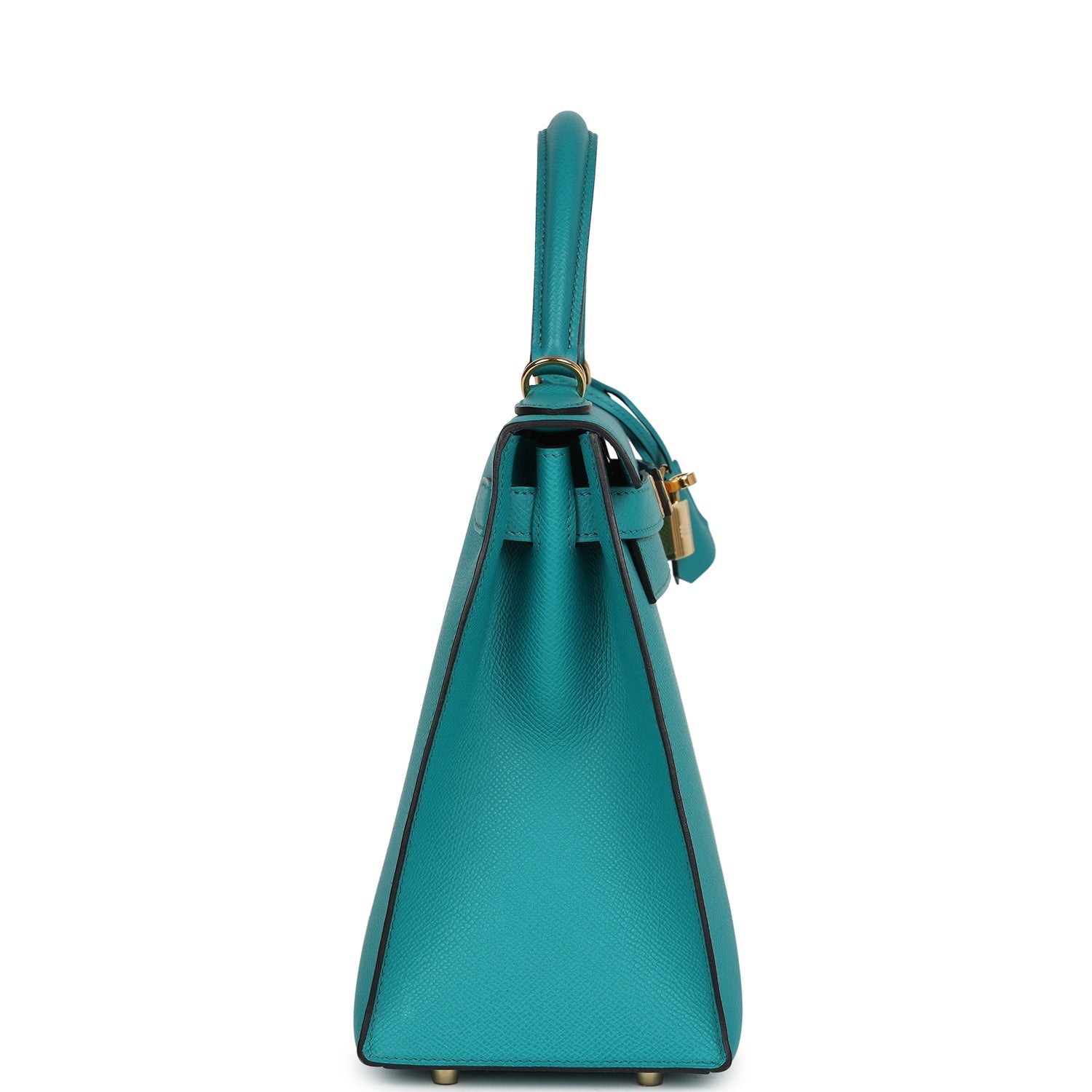 Kelly Sellier 28 Vert Verone Epsom Gold Hardware Bag