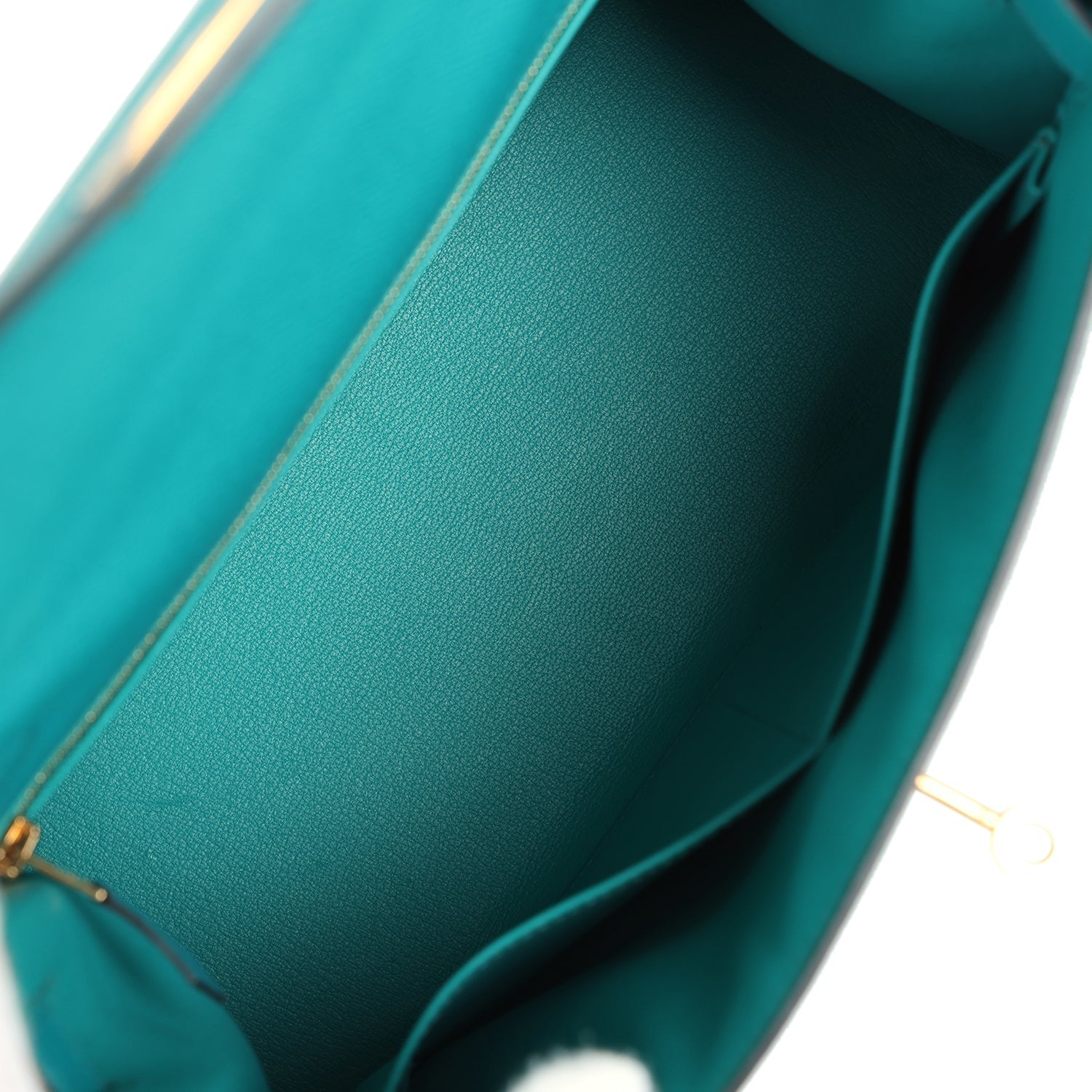 Kelly Sellier 28 Vert Verone Epsom Gold Hardware Bag