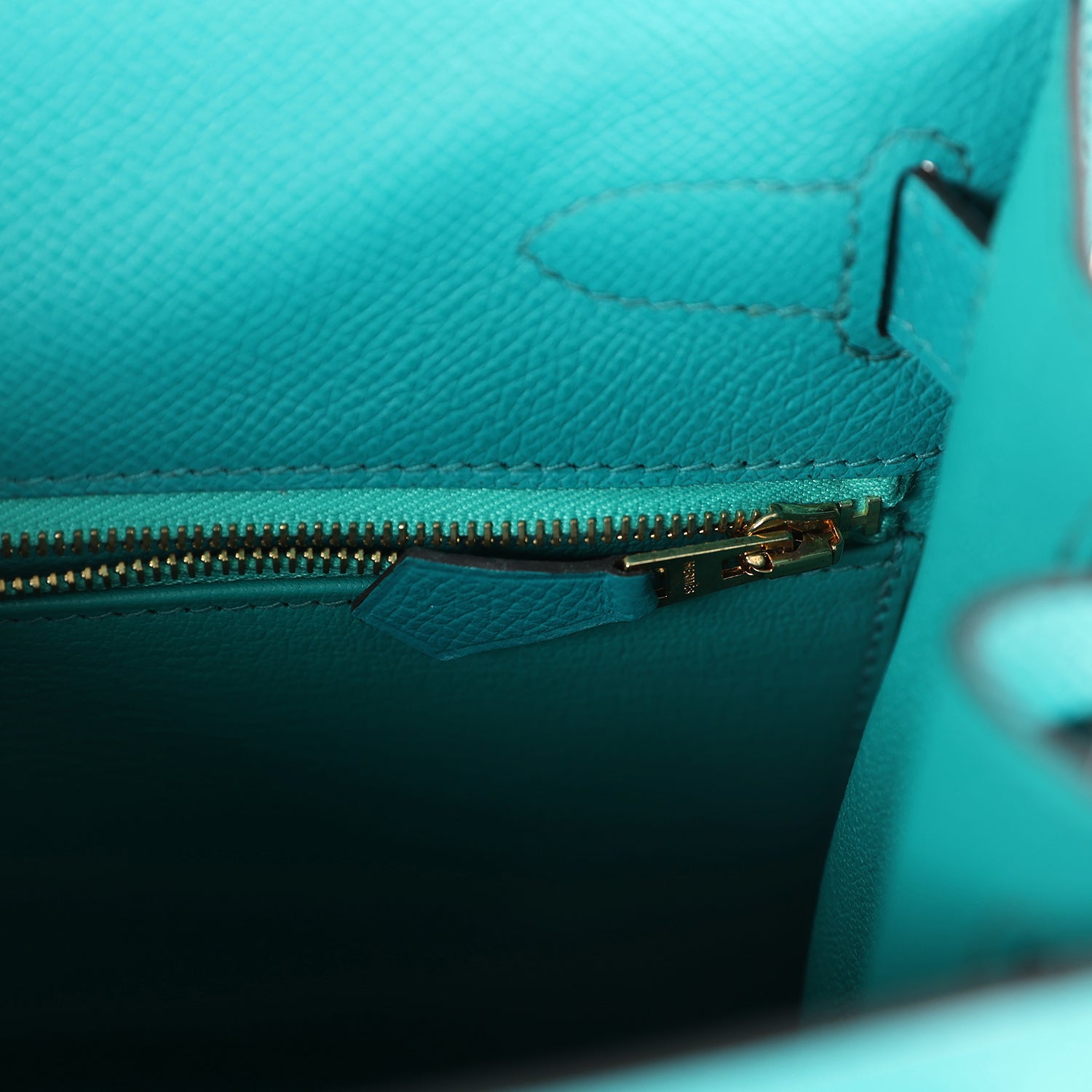 Kelly Sellier 28 Vert Verone Epsom Gold Hardware Bag
