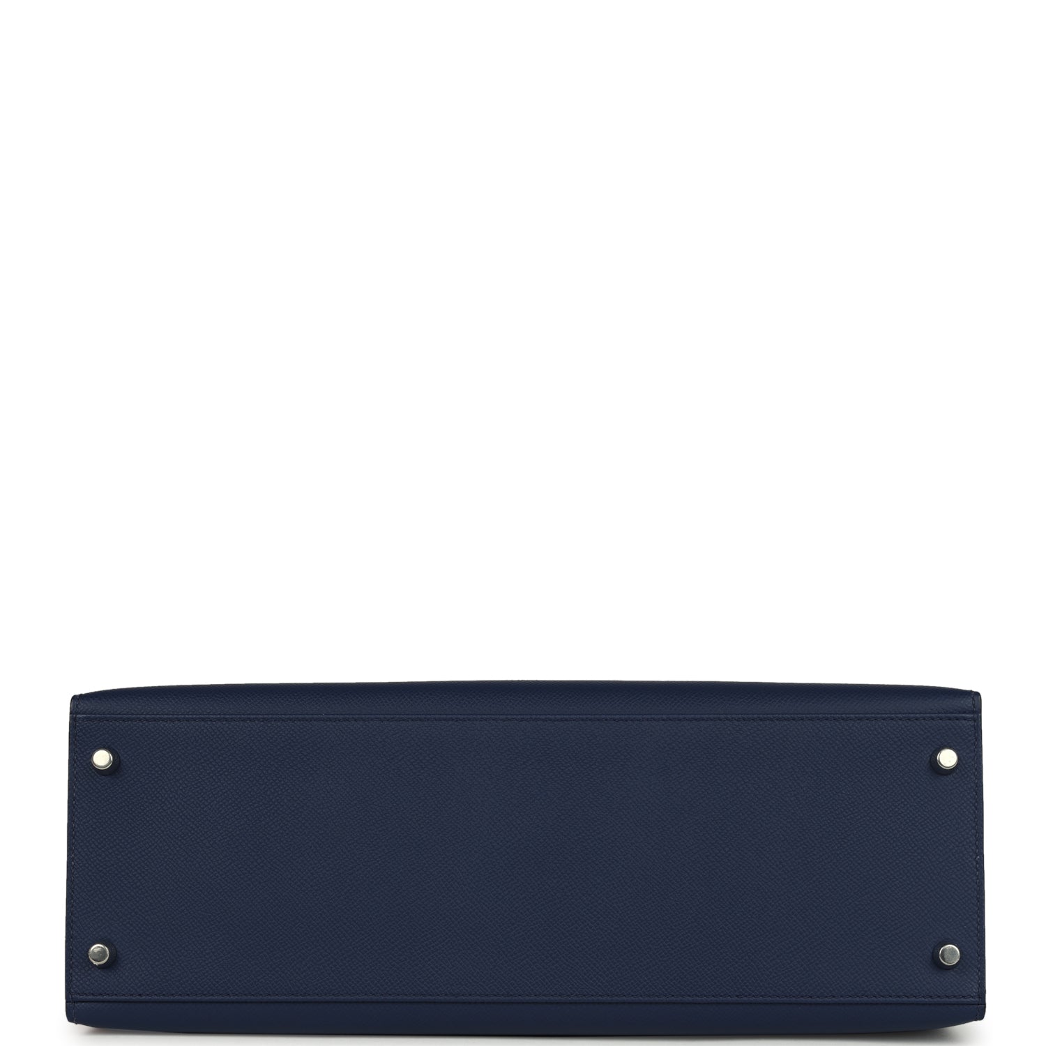 Kelly Sellier 35 Bleu Saphir Epsom Palladium Hardware Bag