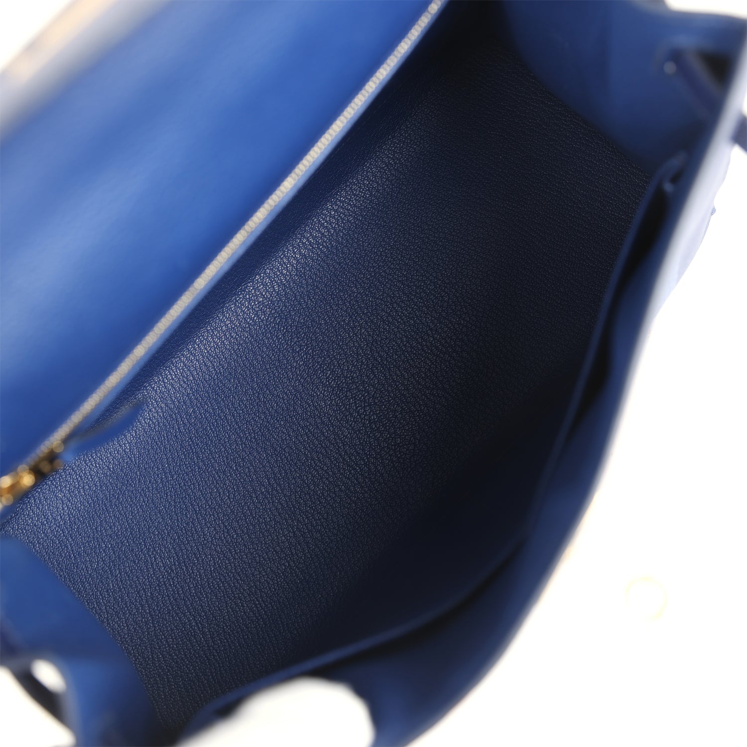 Kellygraphie Kelly Sellier 28 "Lettre B" Bleu Nuit Epsom Permabrass Hardware Bag