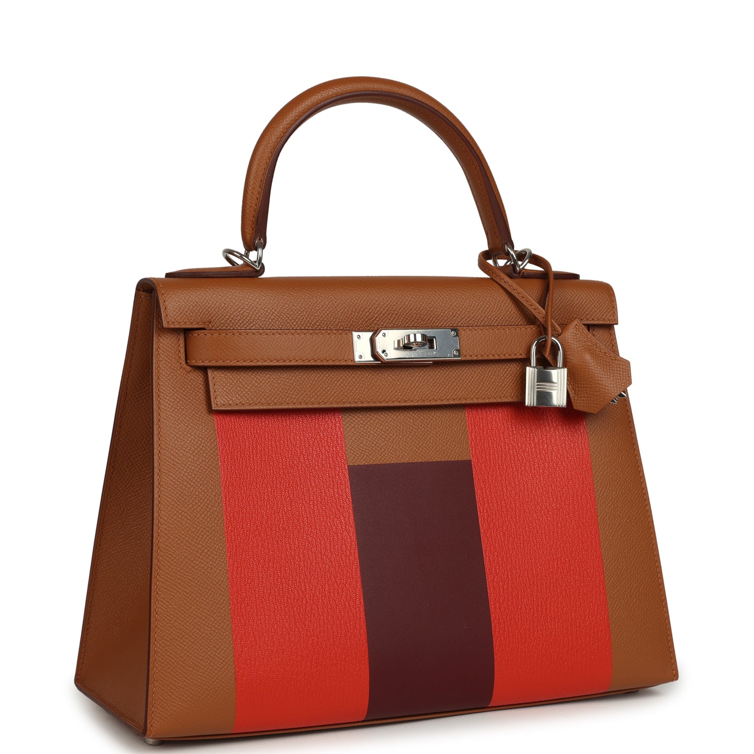 Kellygraphie Kelly Sellier 28 "Lettre H" Gold Epsom Palladium Hardware Bag