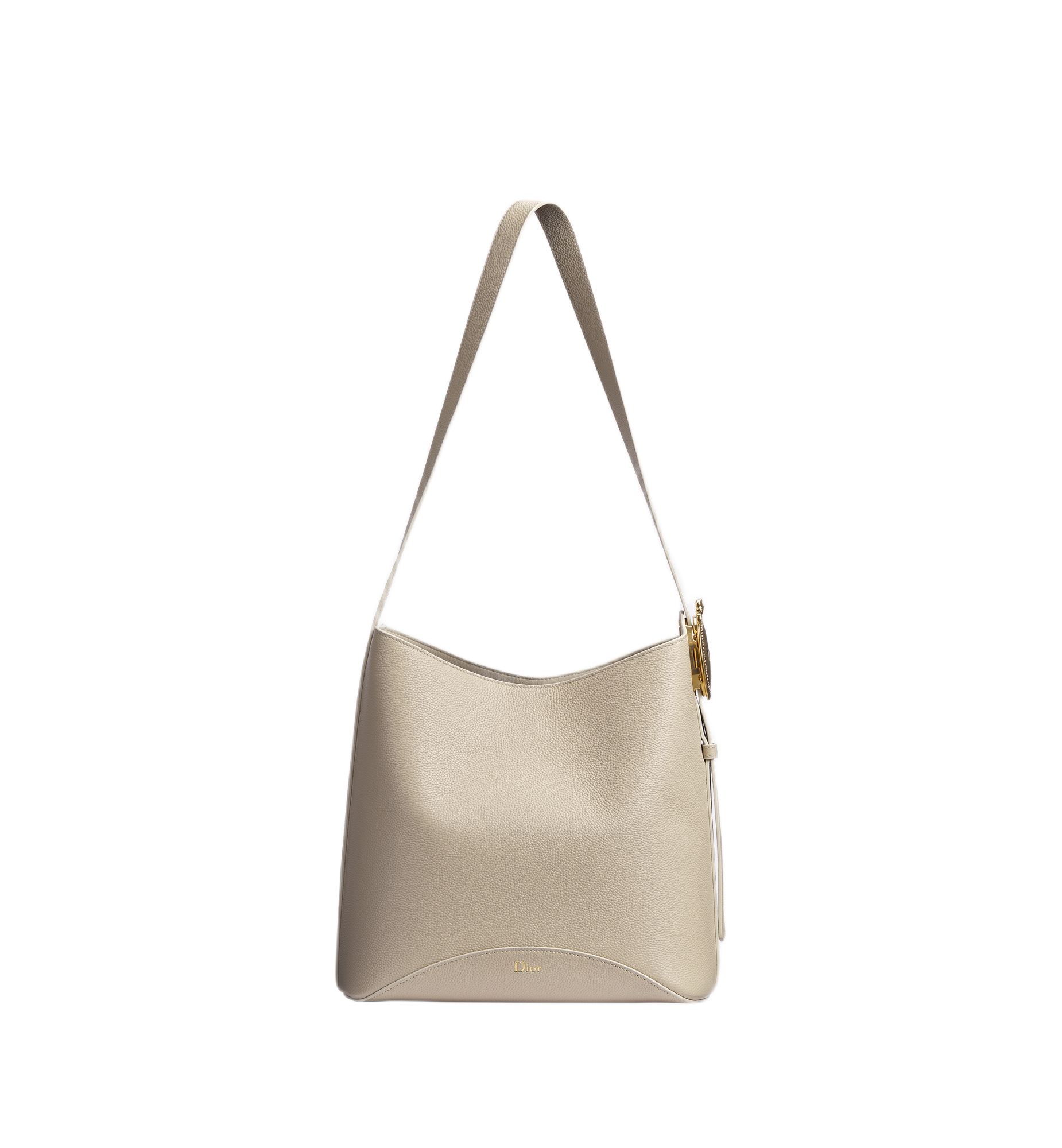 Medium Dior Medaillon Bucket Trench Grained Bag