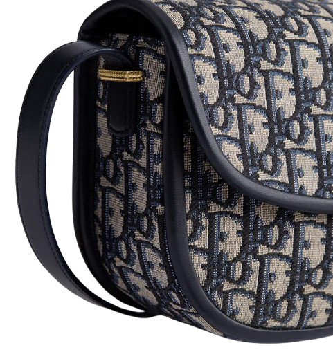 Medium Dior Medaillon Flap Blue Dior Bag