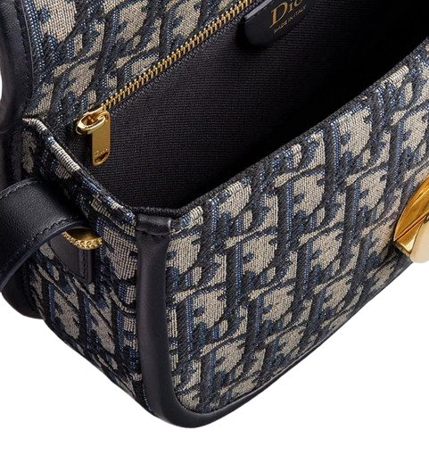 Medium Dior Medaillon Flap Blue Dior Bag