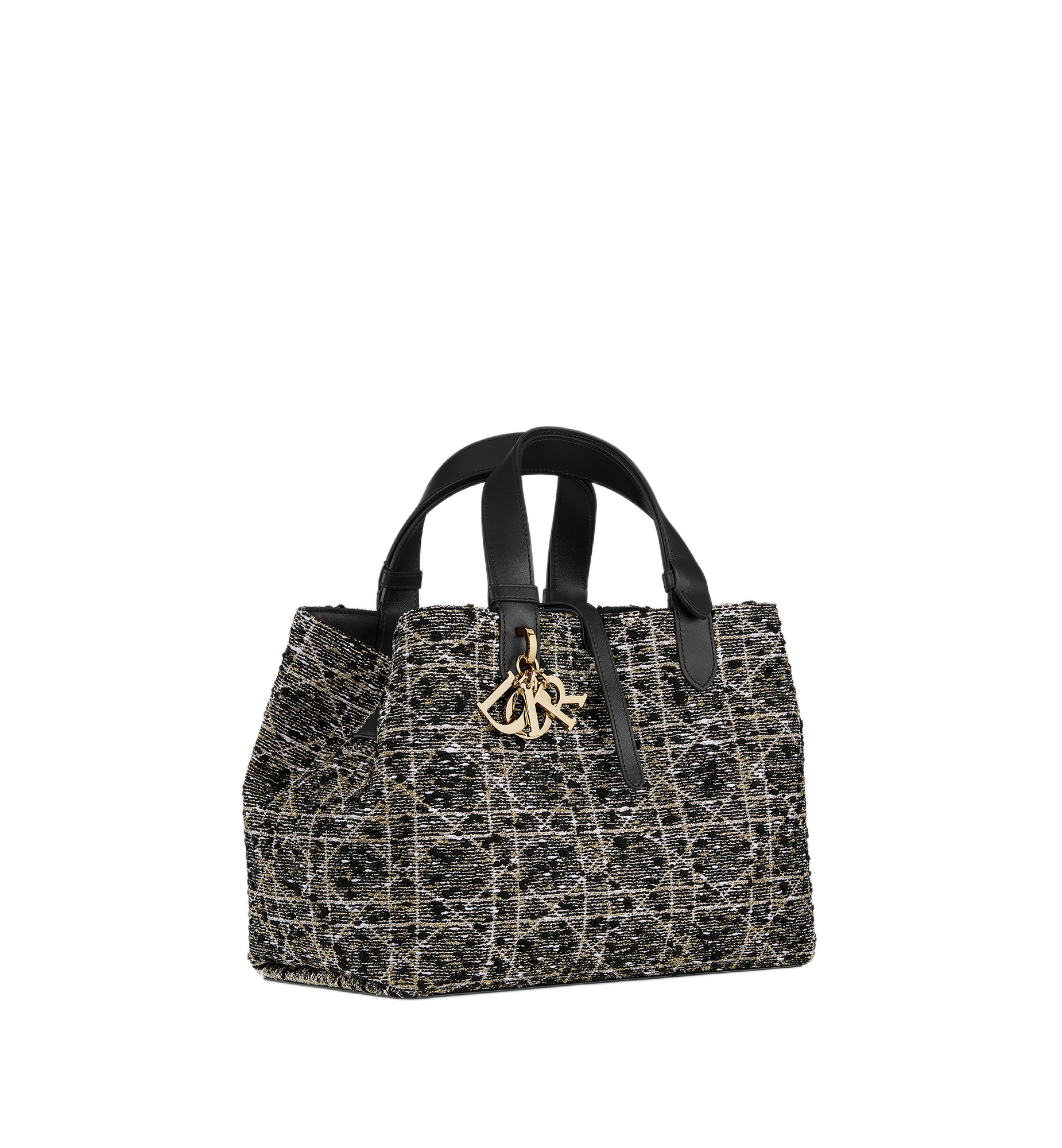 Medium Dior Toujours Black Tweed Bag