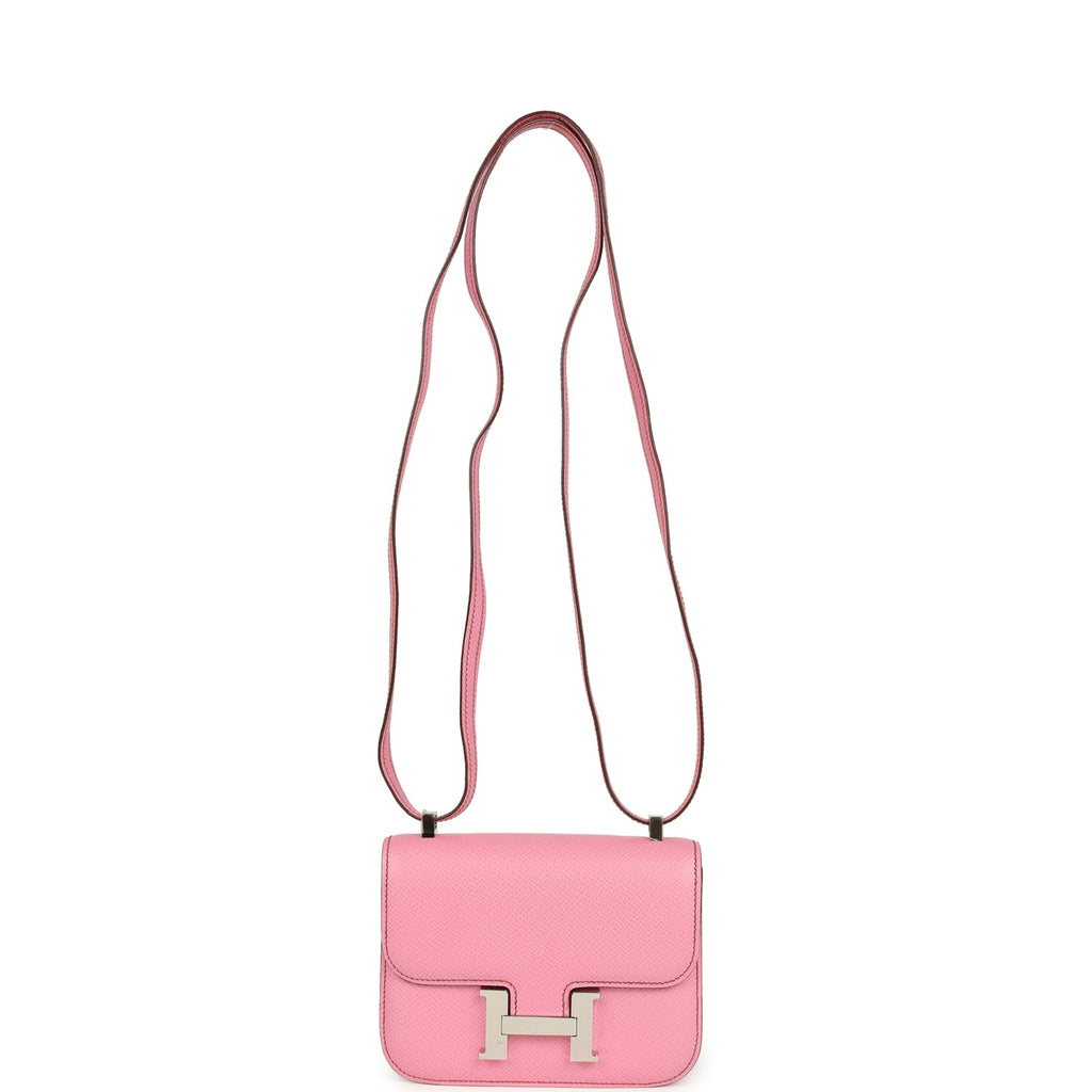 Micro Constance 14 Bubblegum Epsom Palladium Hardware Bag