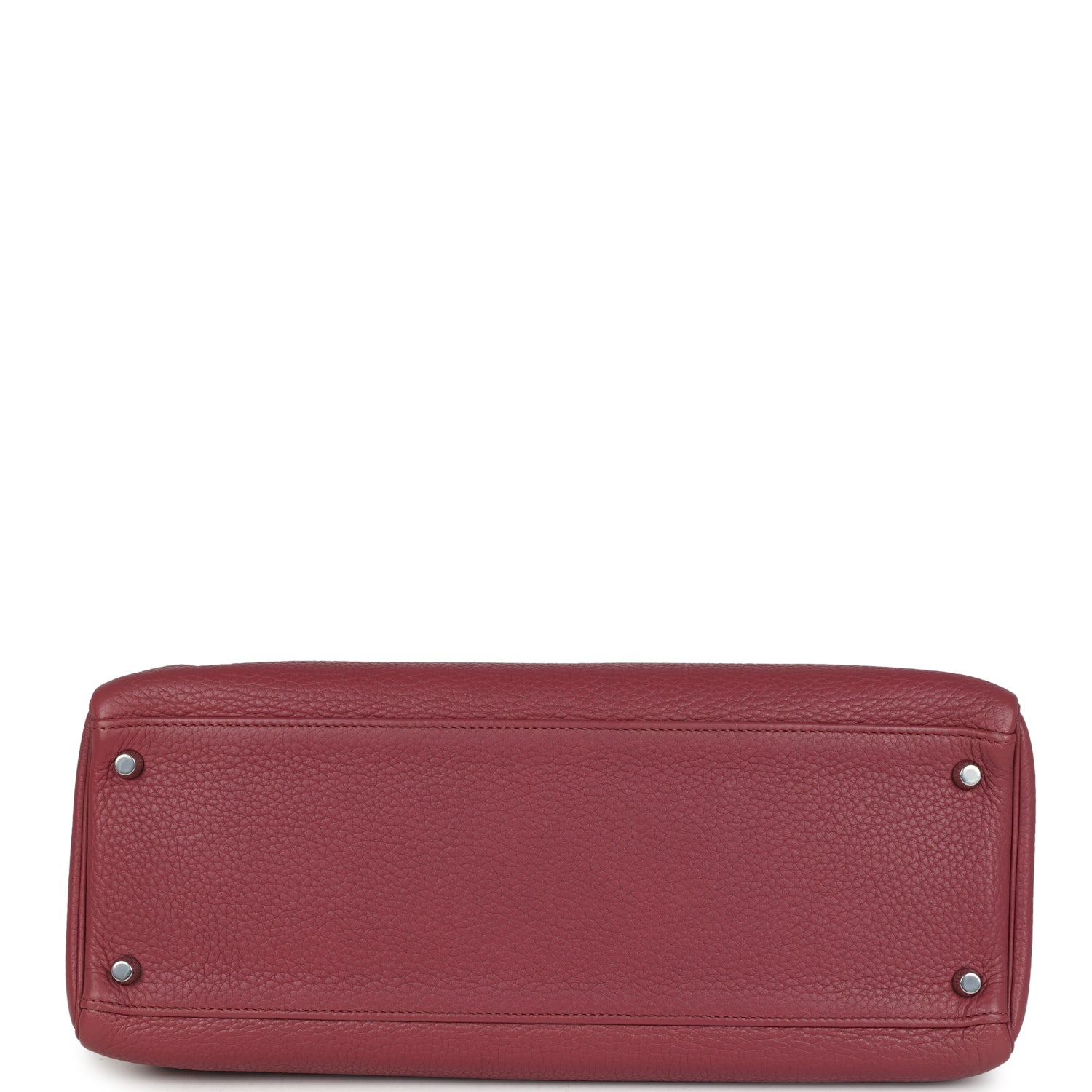 Retourne Kelly 35 Bois De Rose Clemence Palladium Hardware Bag