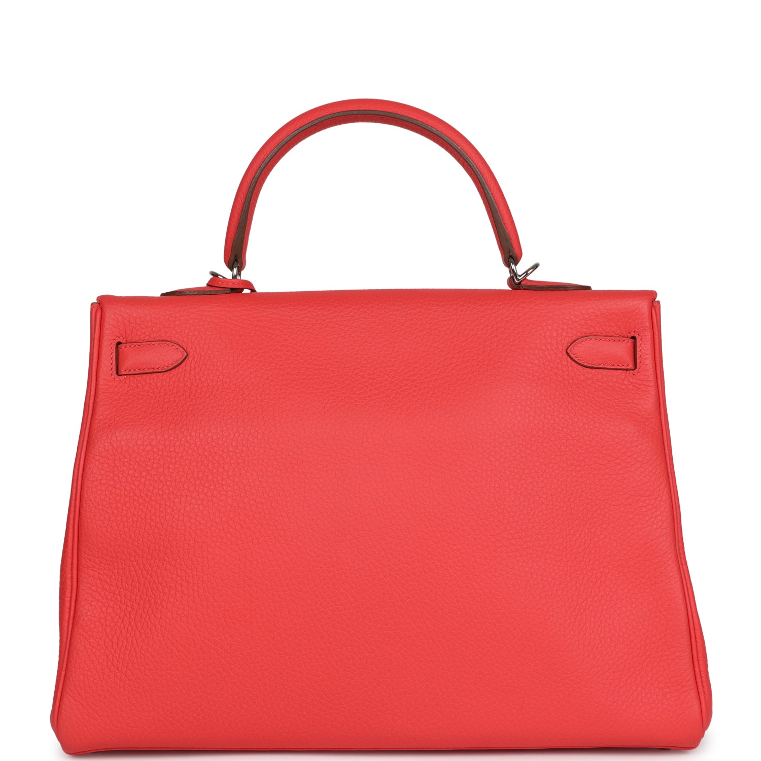 Retourne Kelly 35 Rose Jaipur Clemence Palladium Hardware Bag