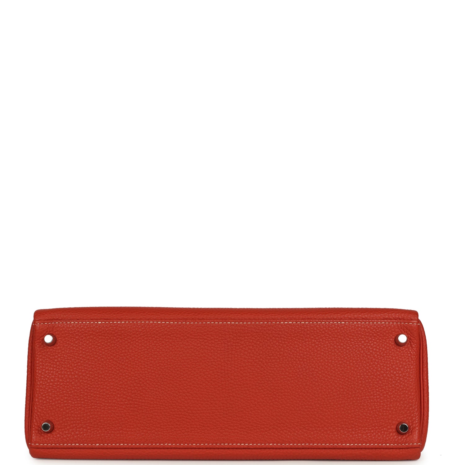 Retourne Kelly 35 Sanguine Clemence Palladium Hardware Bag