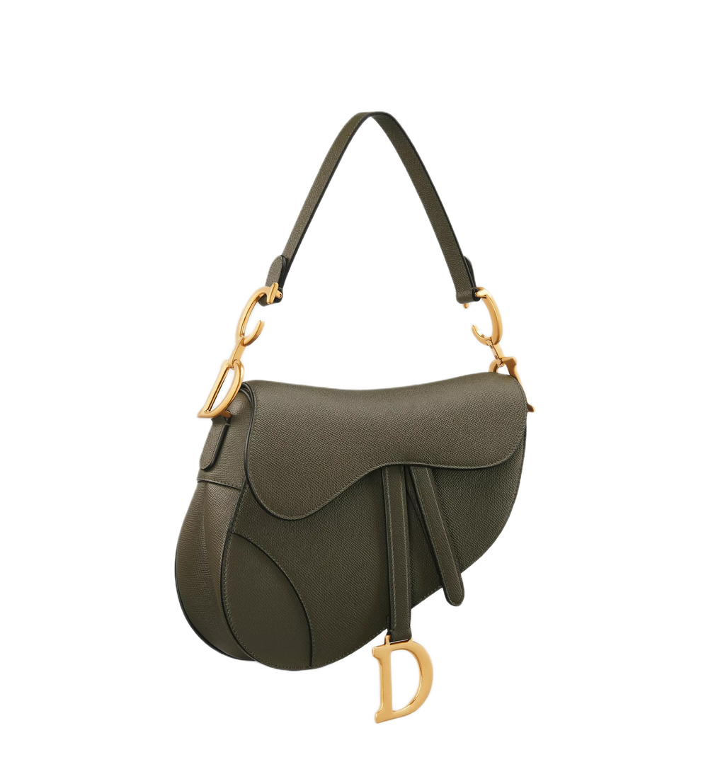 Saddle with Strap Olive Taupe Bag