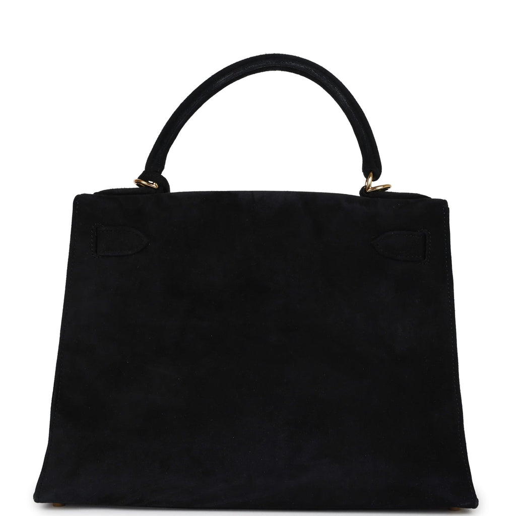 Vintage Kelly Sellier 28 Black Doblis Gold Hardware Bag