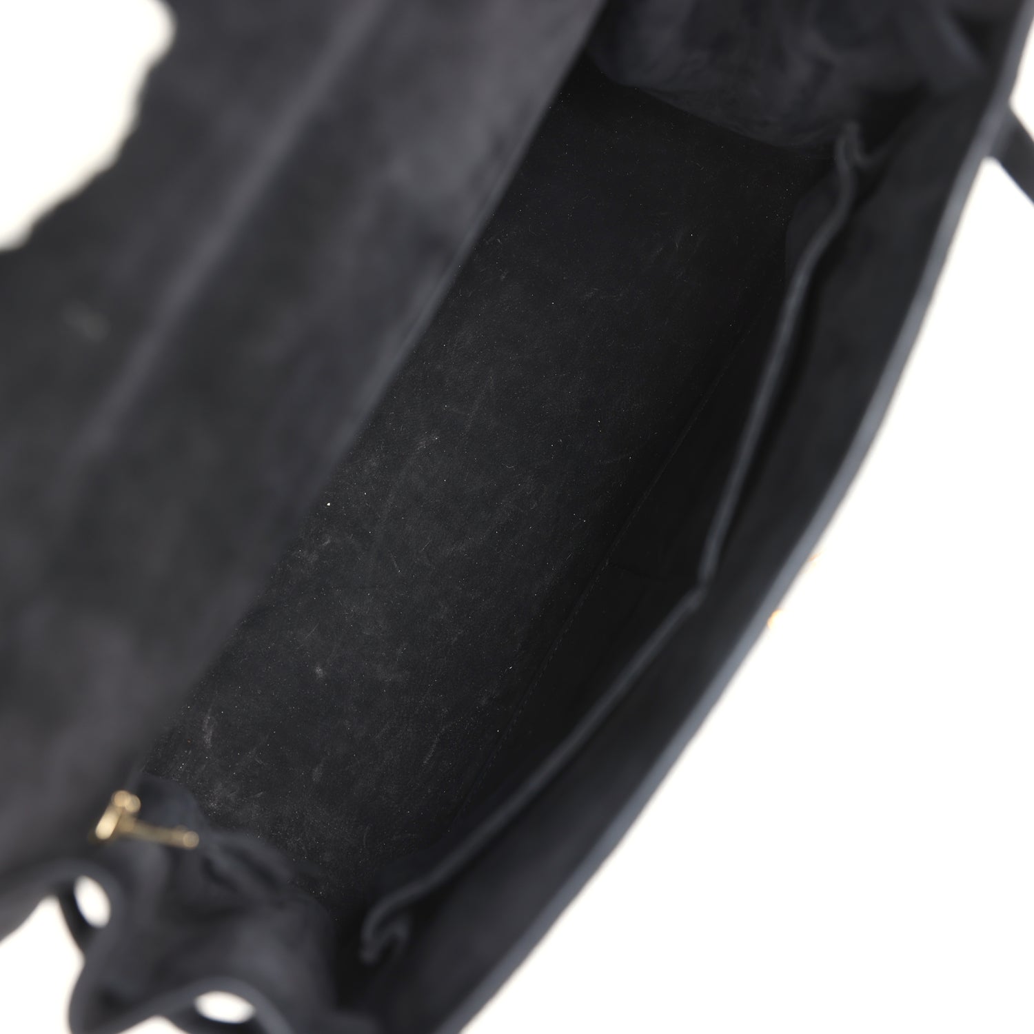 Vintage Kelly Sellier 28 Black Doblis Gold Hardware Bag
