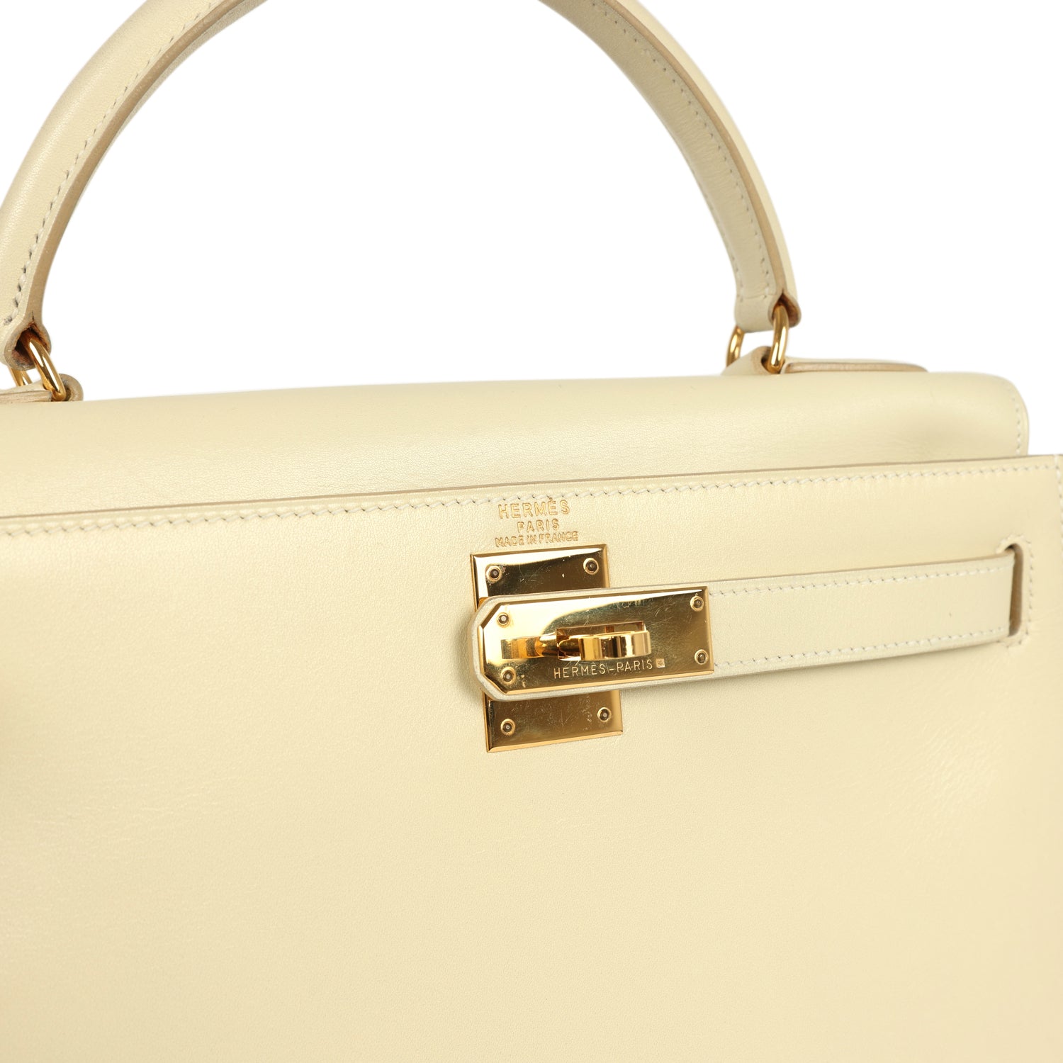 Vintage Kelly Sellier 28 Parchemin Box Gold Hardware Bag