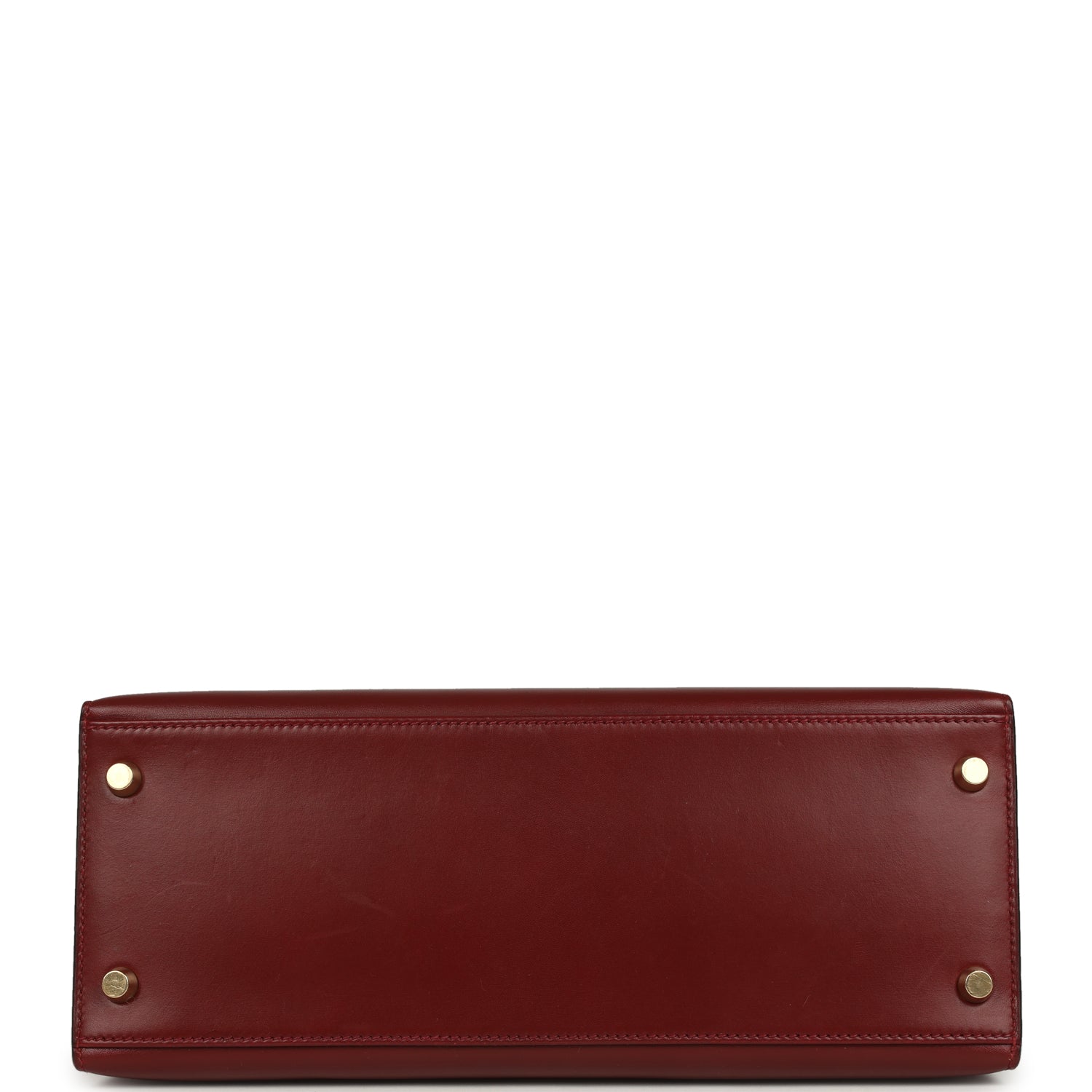Vintage Kelly Sellier 28 Rouge H Box Gold Hardware Bag