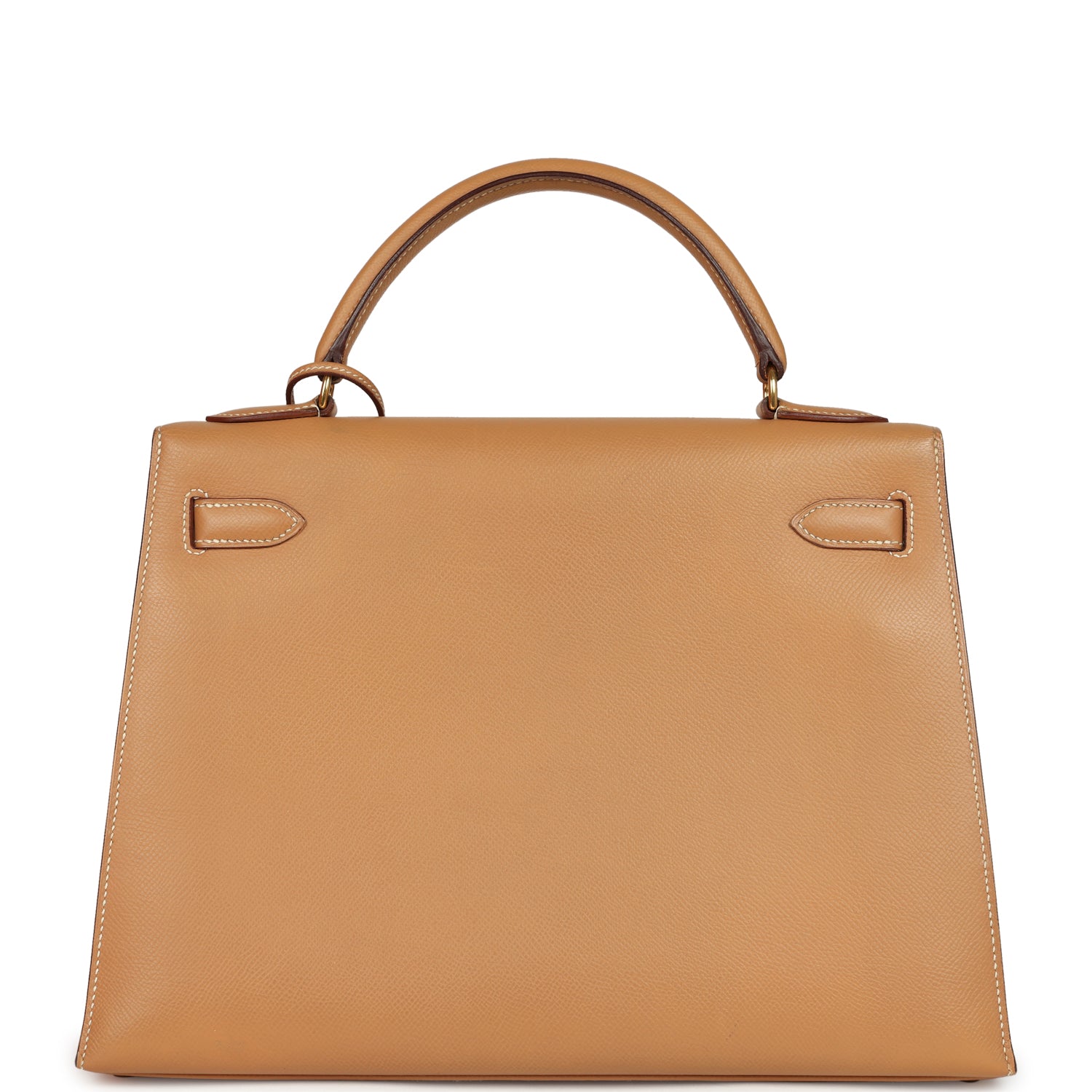 Vintage Sellier Kelly 32 Naturel Courchevel Gold Hardware Bag