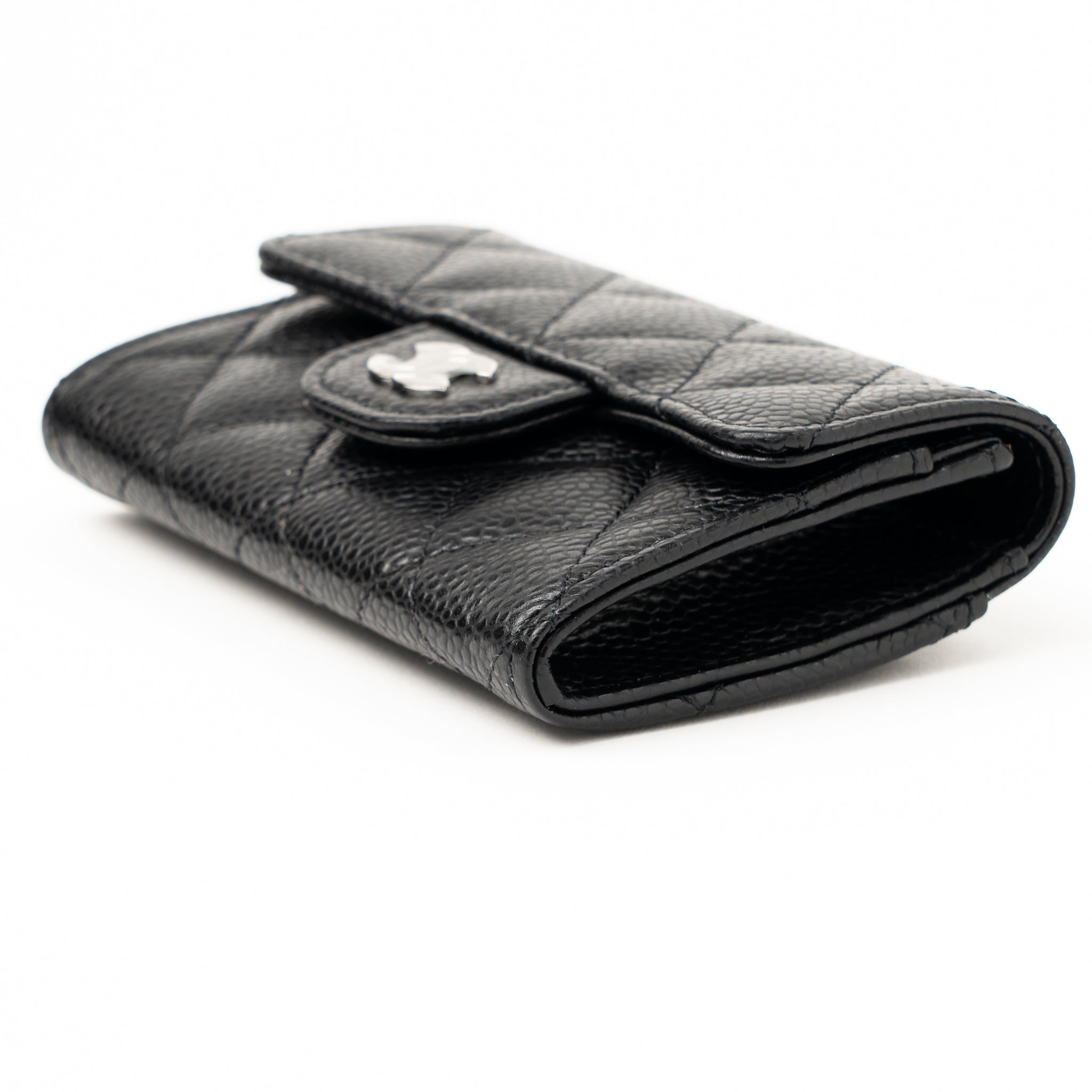 chanel-classic-flap-card-holder-caviar-black-shw-hologram
